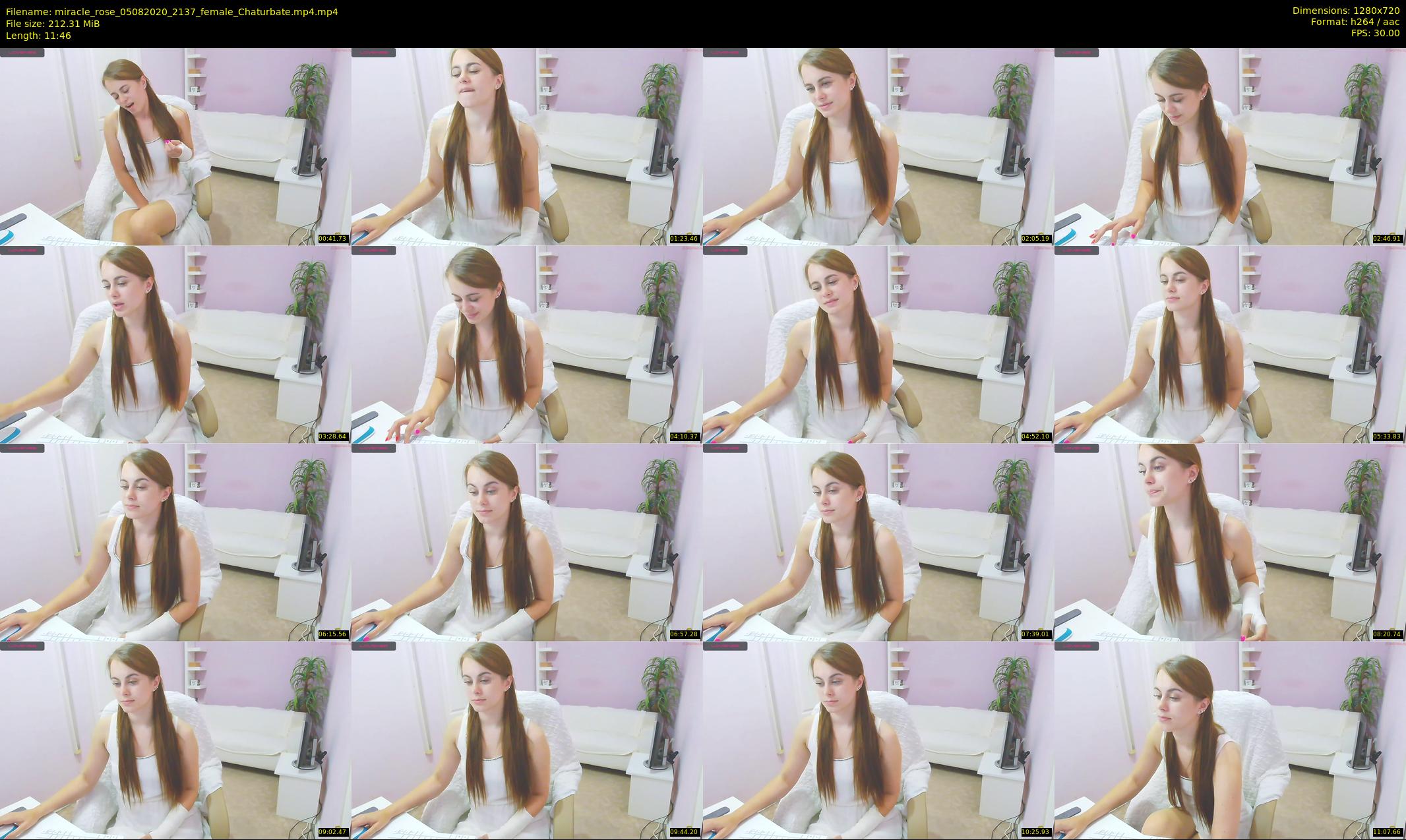 miracle_rose — 12 minute Chaturbate female cam show recording, 720p, Aug 5, 2020