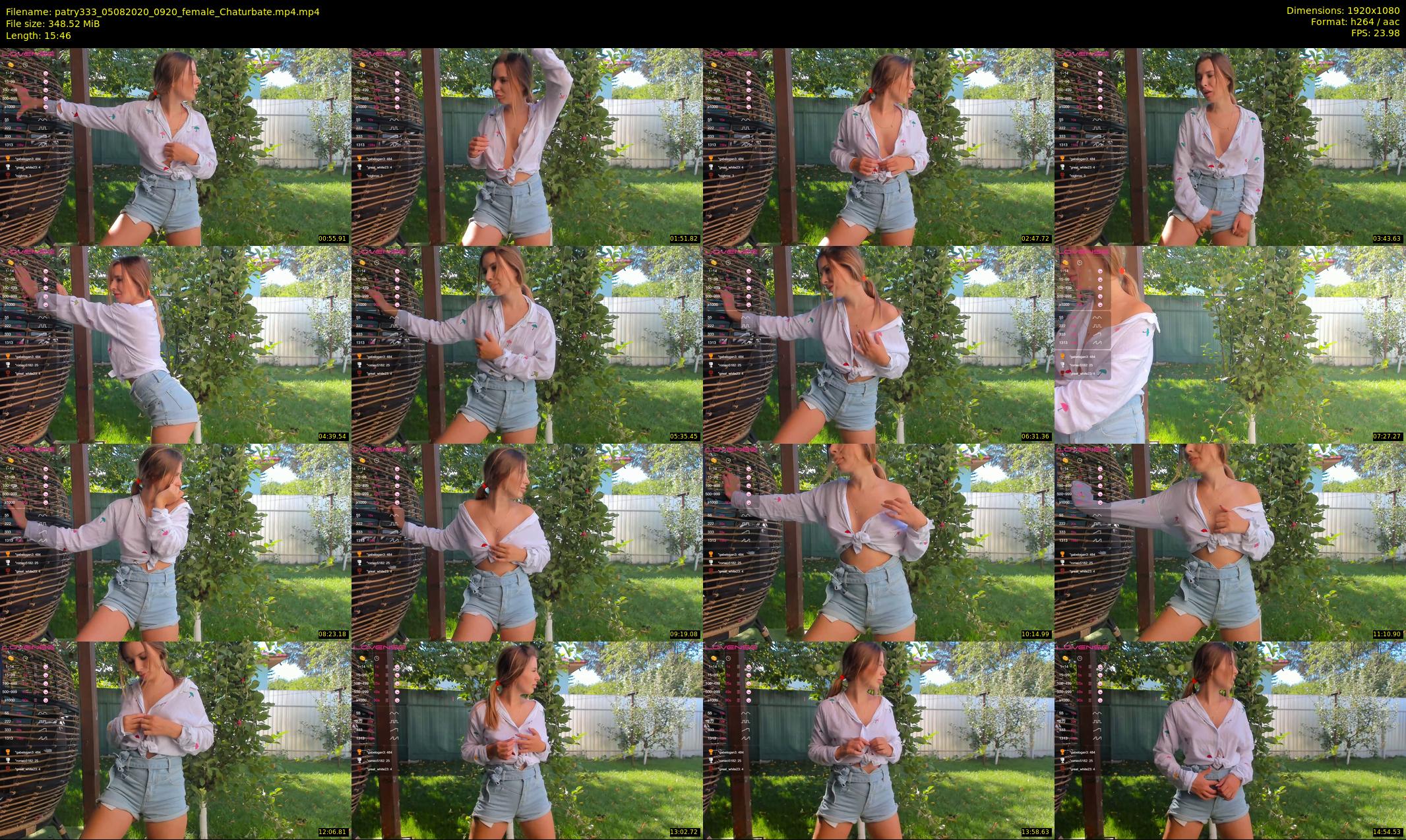 patry333 — 16 minute Chaturbate female cam show recording, 1080p, Aug 5, 2020