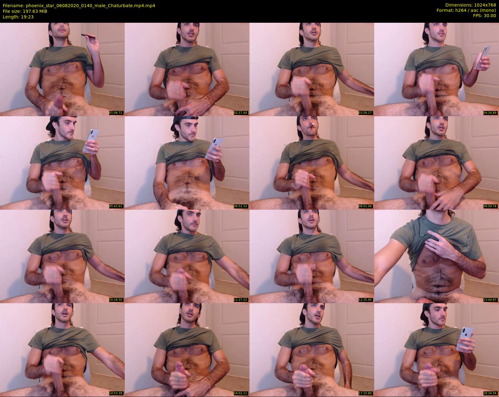 phoenix_star — 20 minute Chaturbate male cam show recording, 720p, Aug 6, 2020