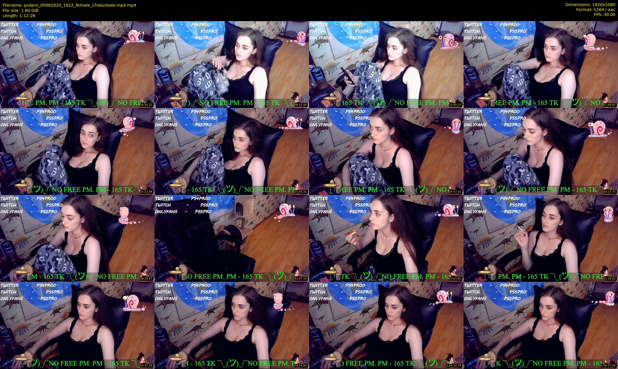 ps4pro — 73 minute Chaturbate female cam show recording, 1080p, Aug 5, 2020