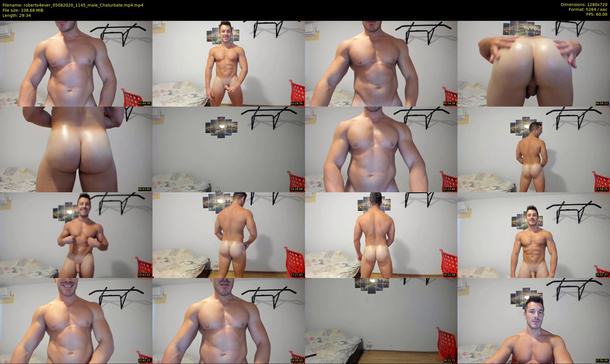 roberto4ever — 30 minute Chaturbate male cam show recording, 720p, Aug 5, 2020