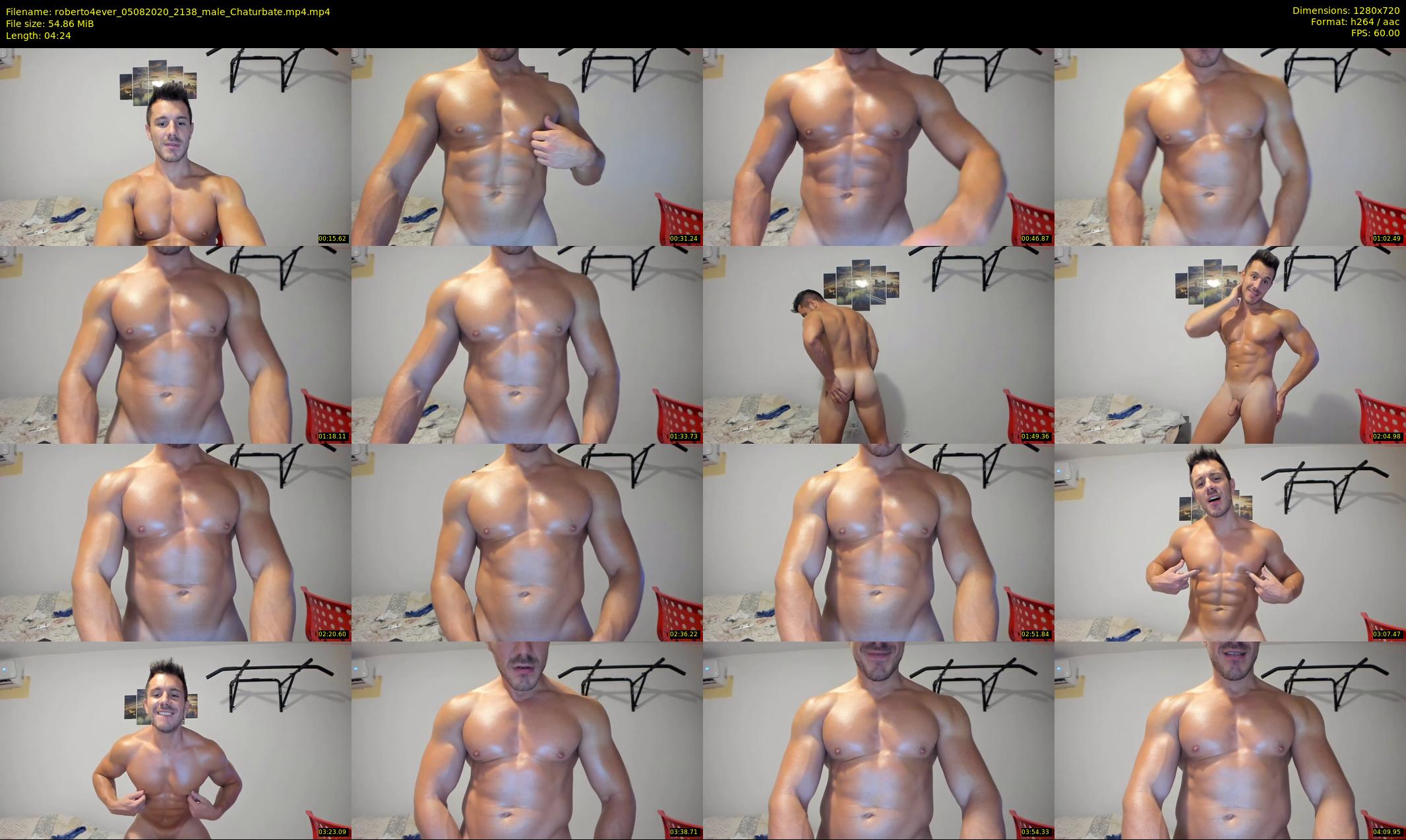 roberto4ever — 5 minute Chaturbate male cam show recording, 720p, Aug 5, 2020