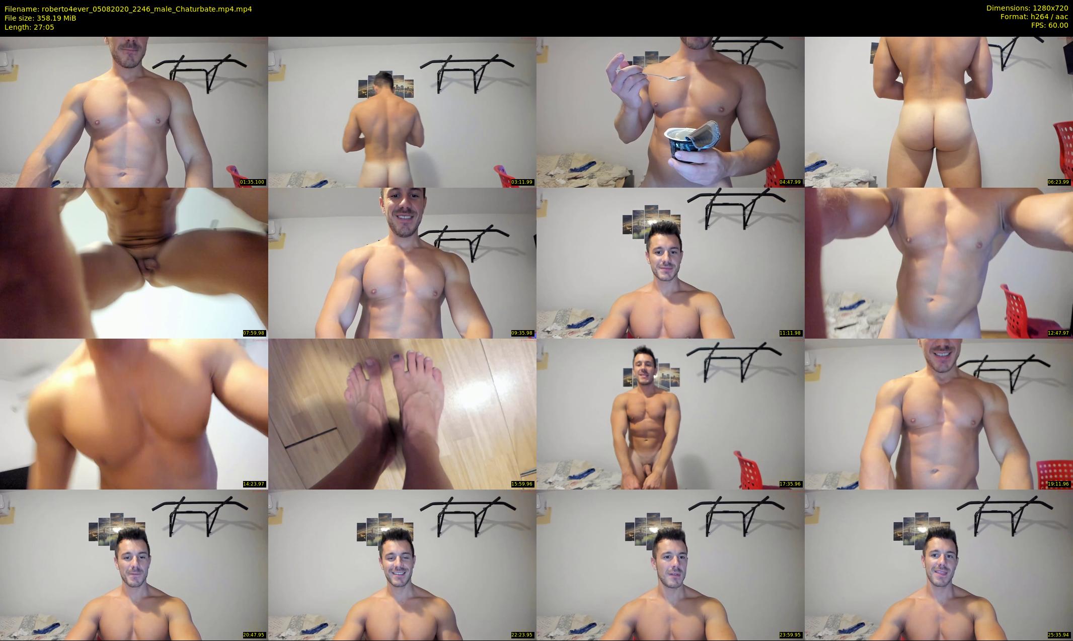 roberto4ever — 28 minute Chaturbate male cam show recording, 720p, Aug 5, 2020