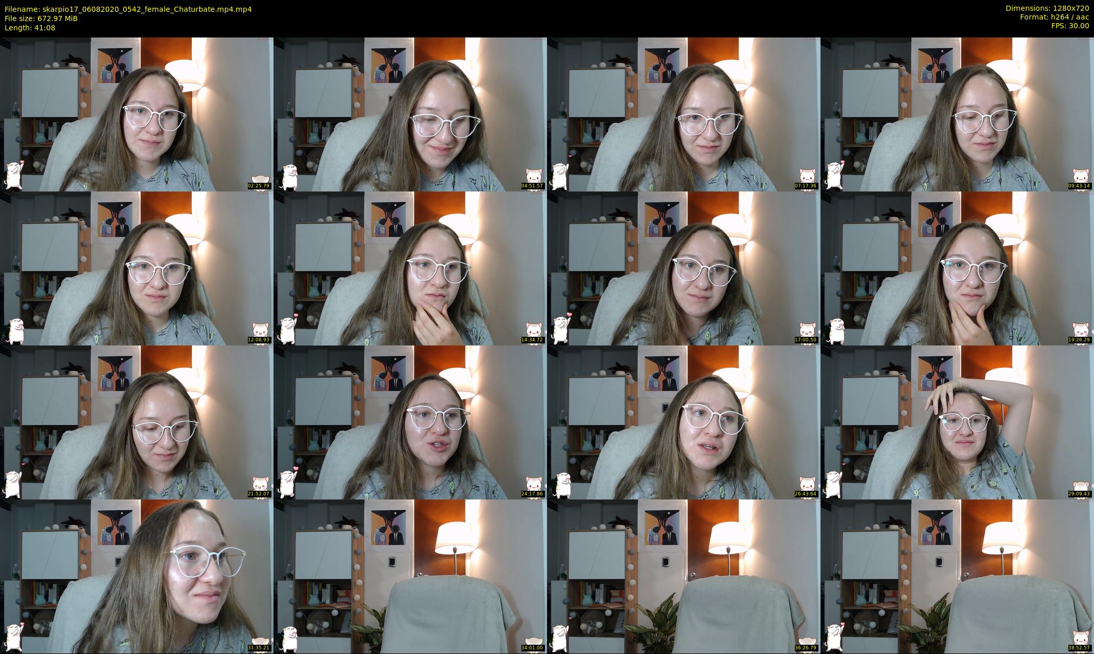 skarpio17 — 42 minute Chaturbate female cam show recording, 720p, Aug 6, 2020