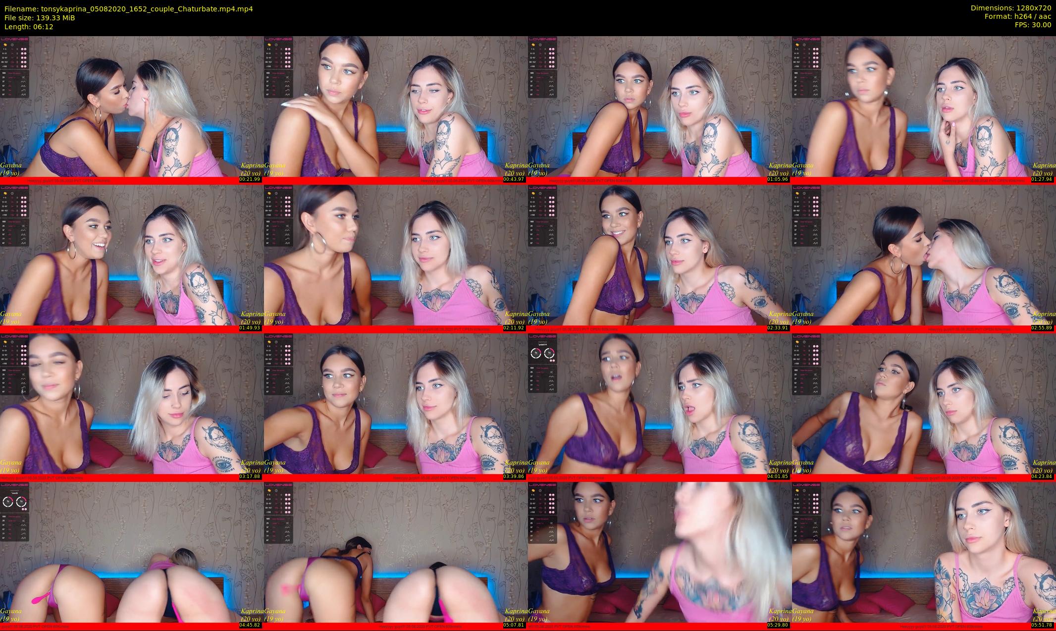 tonsykaprina — 7 minute Chaturbate couple cam show recording, 720p, Aug 5, 2020