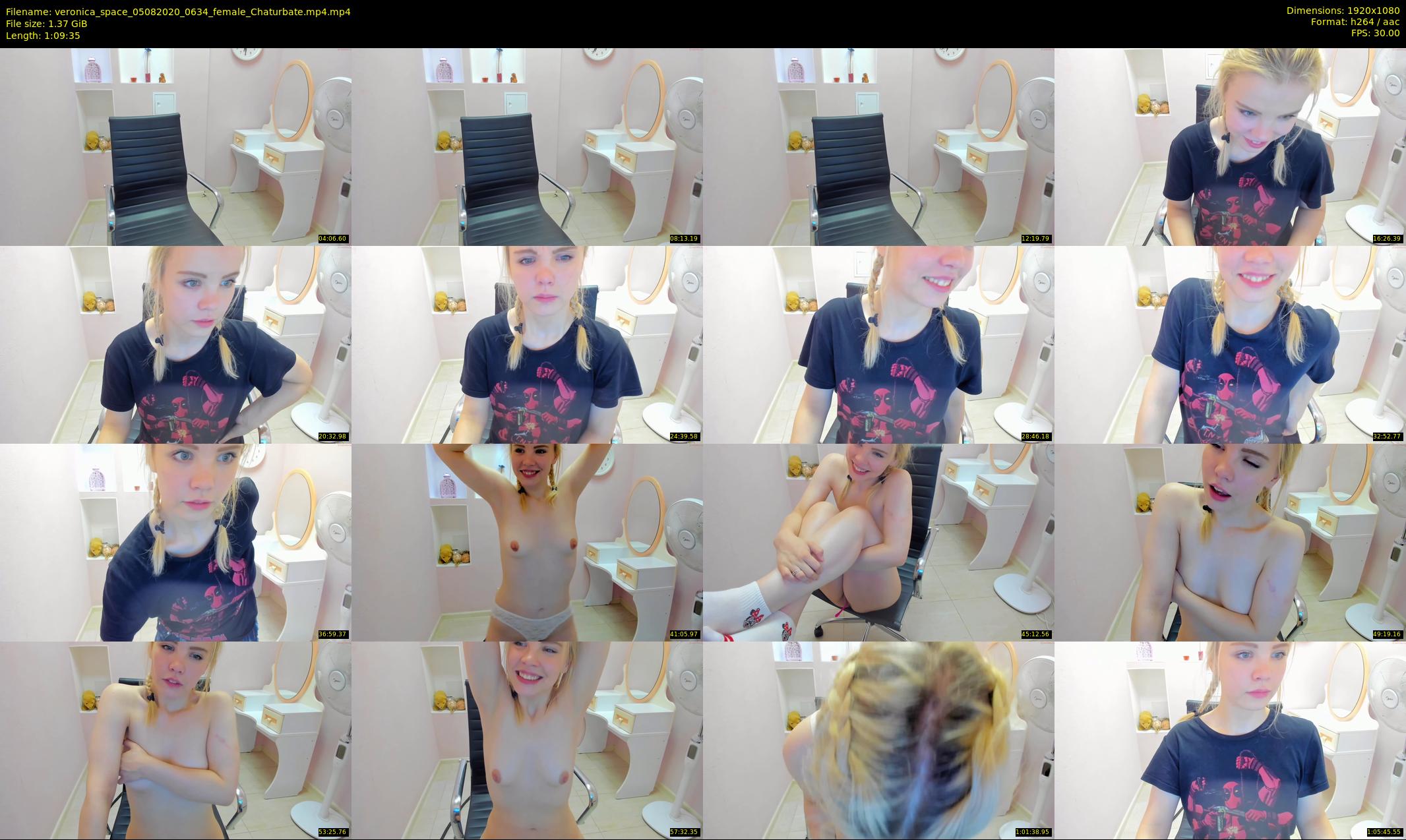 veronica_space — 70 minute Chaturbate female cam show recording, 1080p, Aug 5, 2020