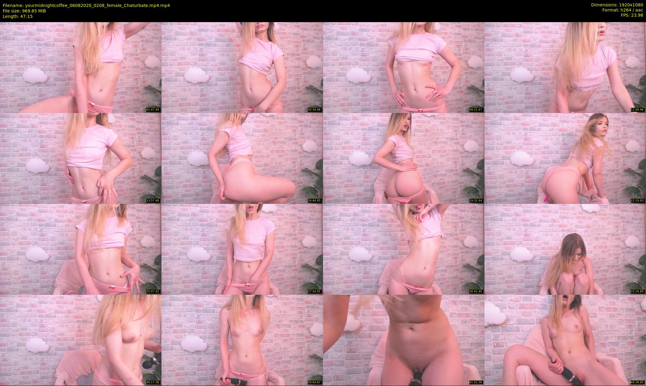 yourmidnightcoffee — 48 minute Chaturbate female cam show recording, 1080p, Aug 6, 2020