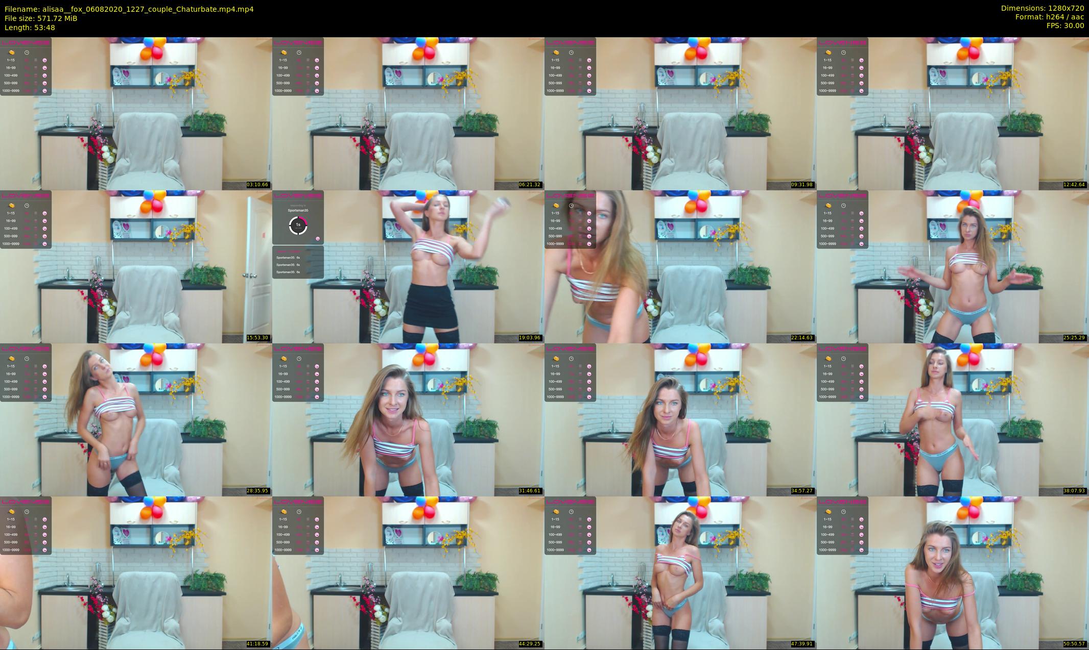 alisaa__fox — 54 minute Chaturbate female cam show recording, 720p, Aug 6, 2020