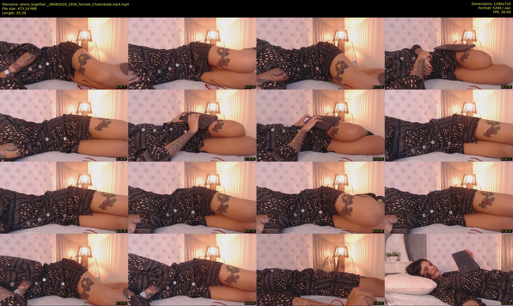 alone_together_ — 36 minute Chaturbate female cam show recording, 720p, Aug 6, 2020