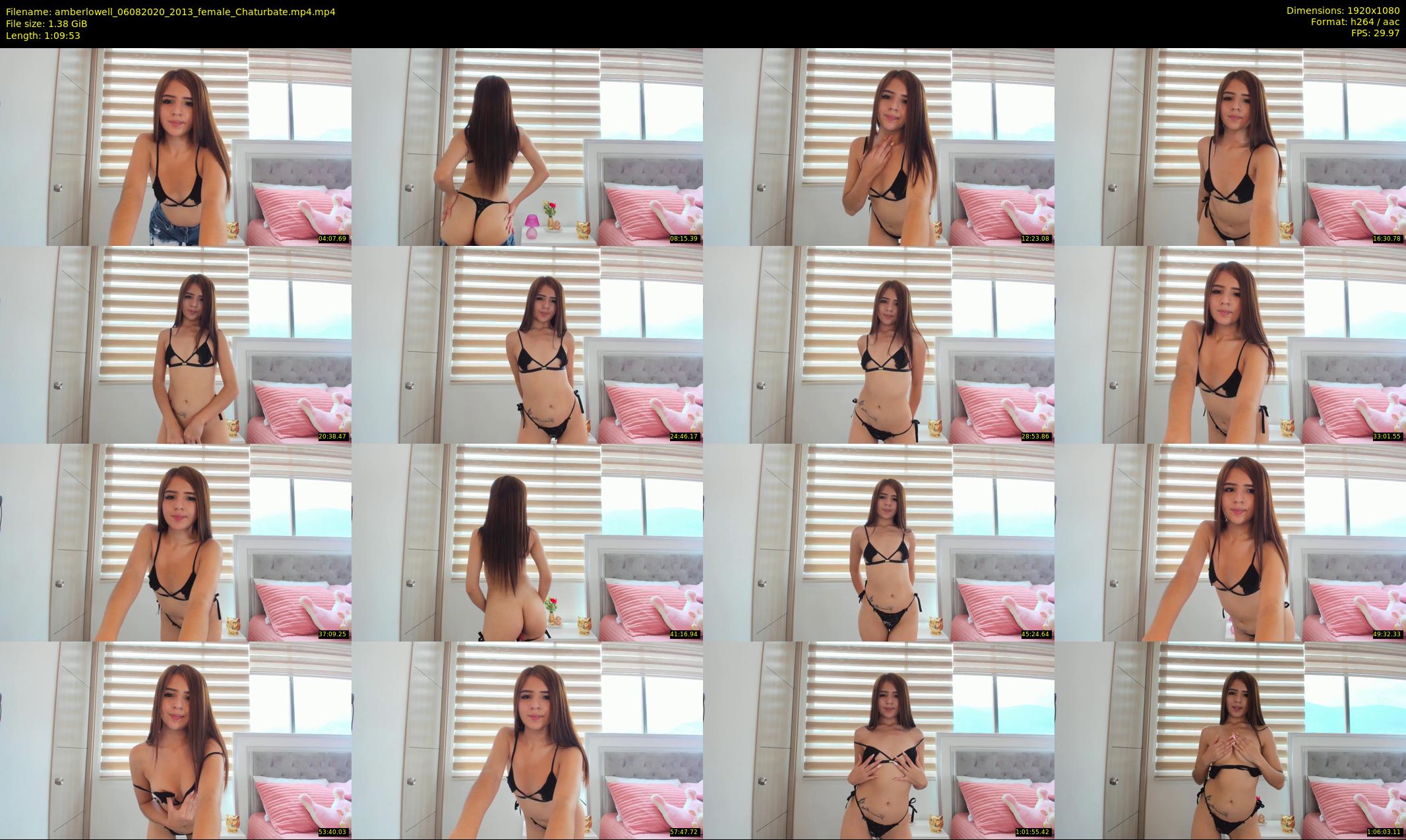 amberlowell — 70 minute Chaturbate female cam show recording, 1080p, Aug 6, 2020
