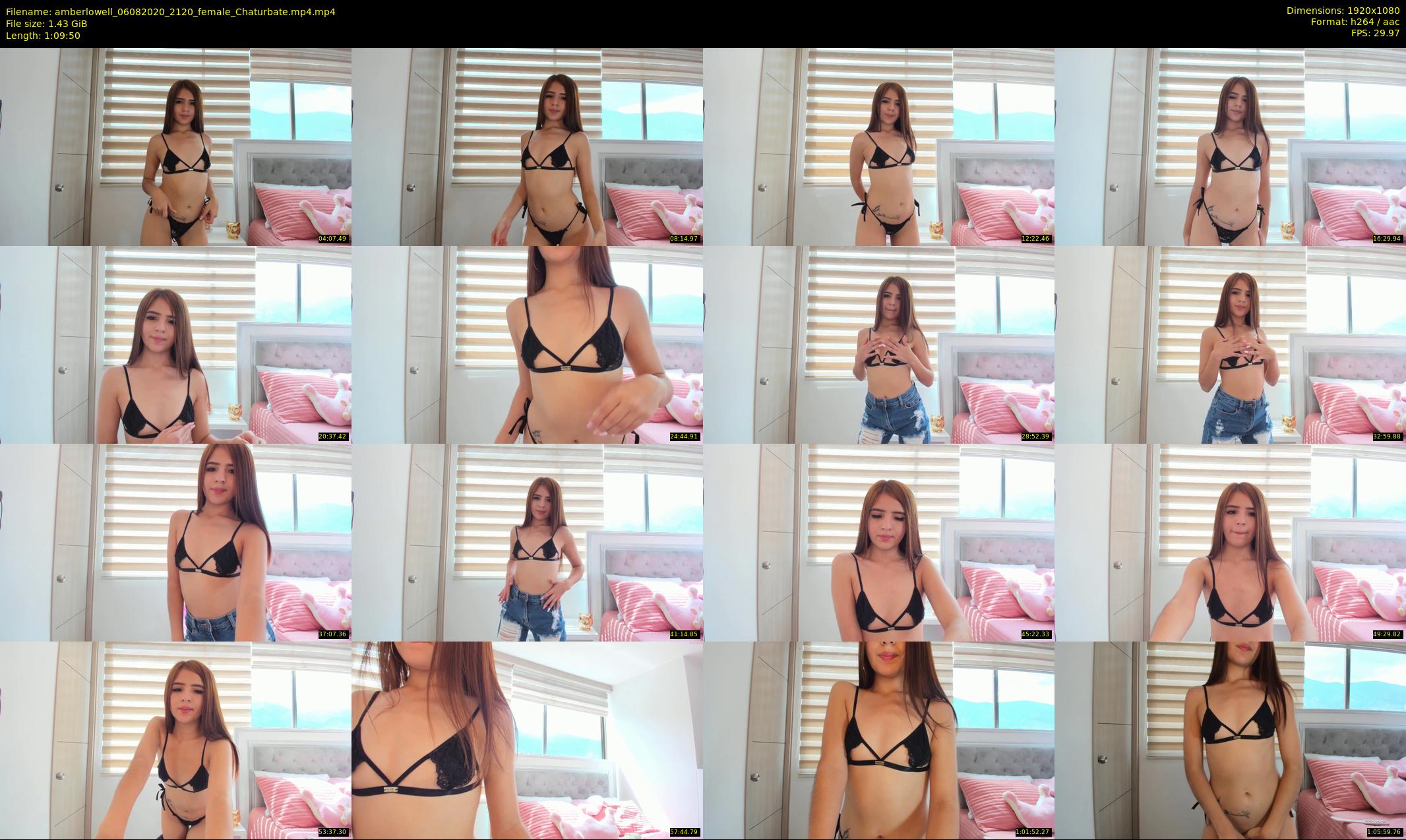 amberlowell — 70 minute Chaturbate female cam show recording, 1080p, Aug 6, 2020