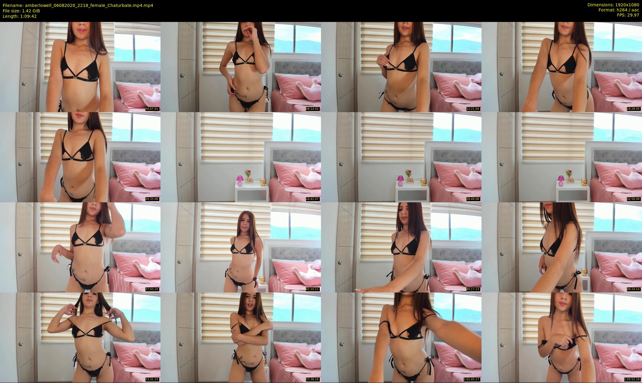 amberlowell — 70 minute Chaturbate female cam show recording, 1080p, Aug 6, 2020