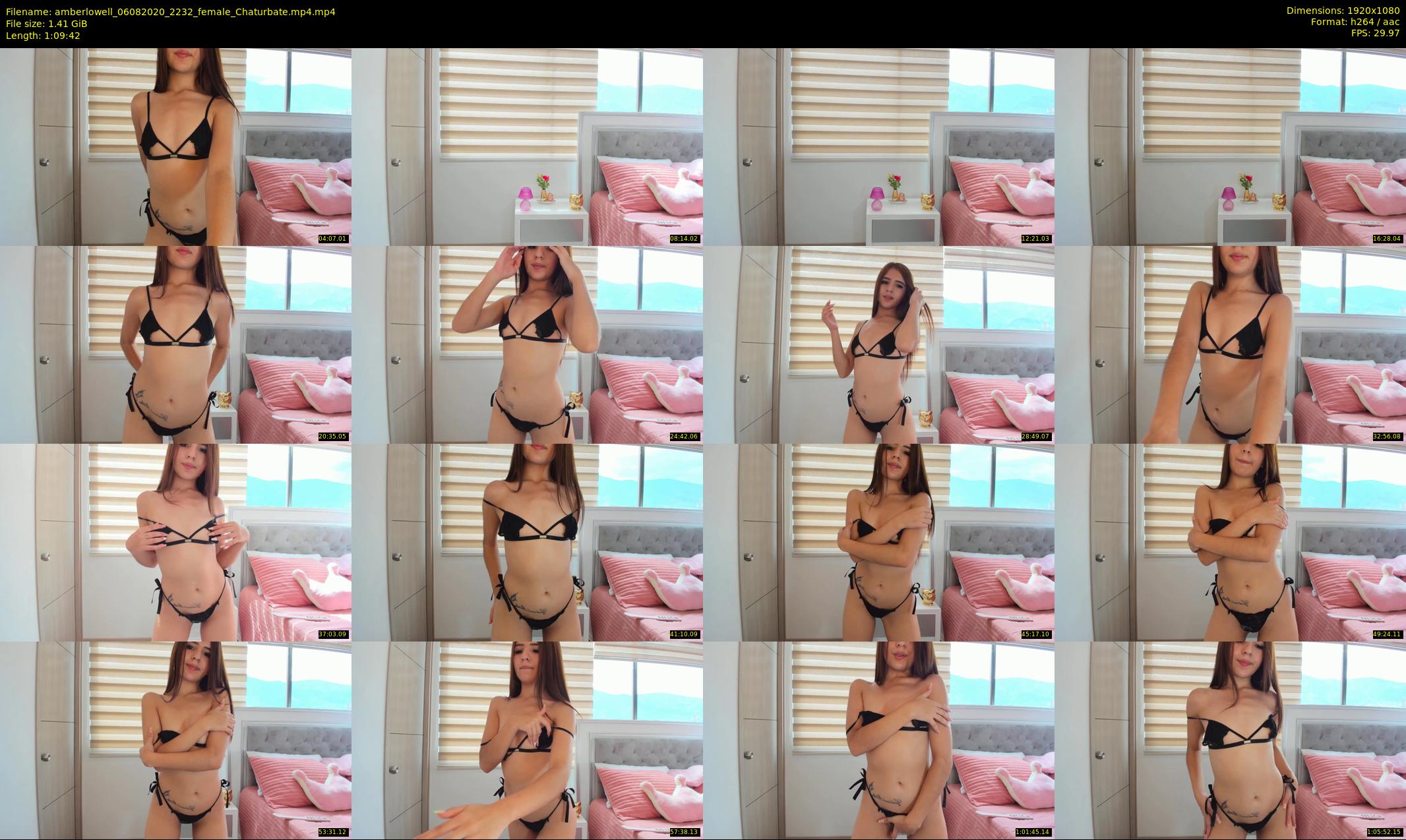 amberlowell — 70 minute Chaturbate female cam show recording, 1080p, Aug 6, 2020
