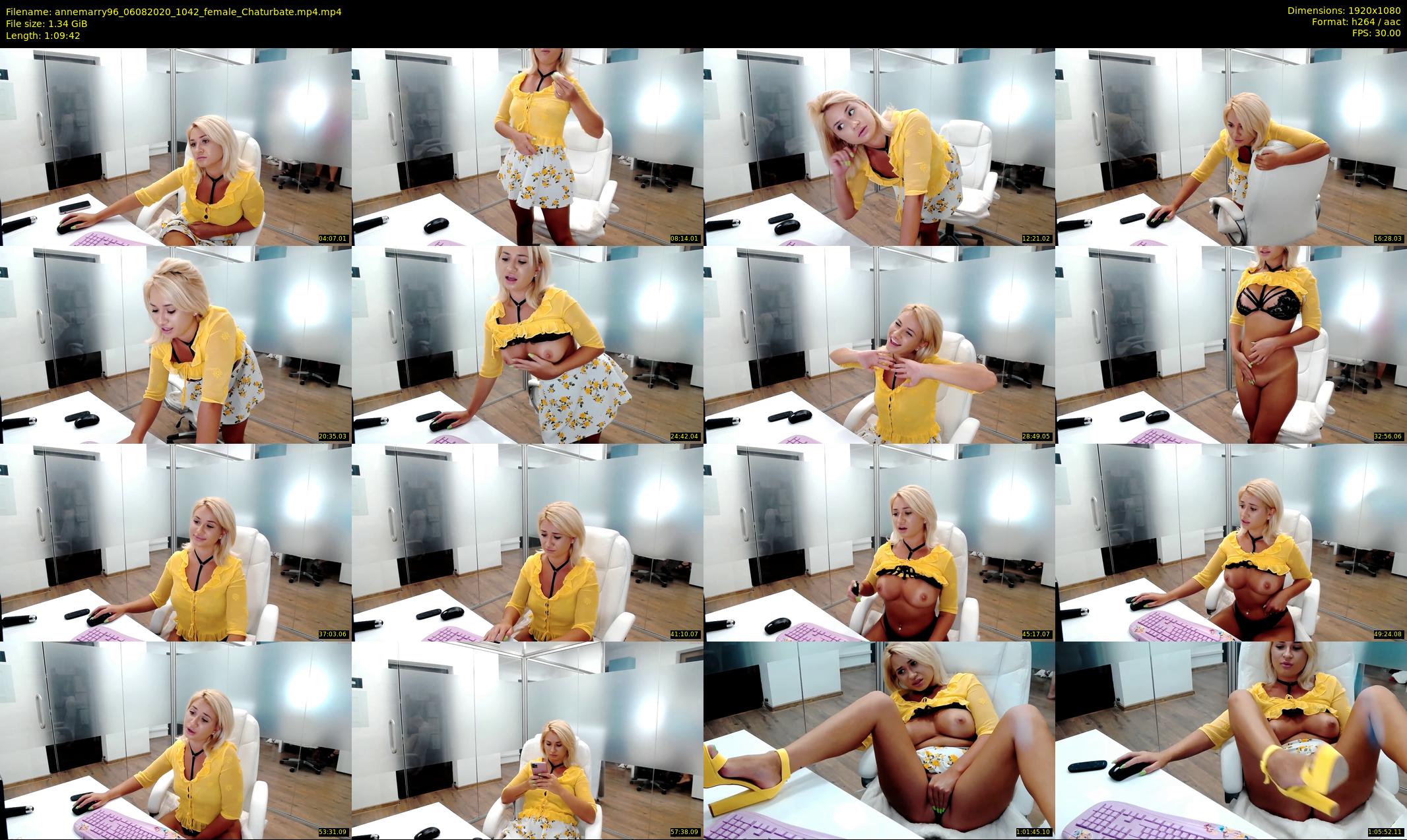 annemarry96 — 70 minute Chaturbate female cam show recording, 1080p, Aug 6, 2020