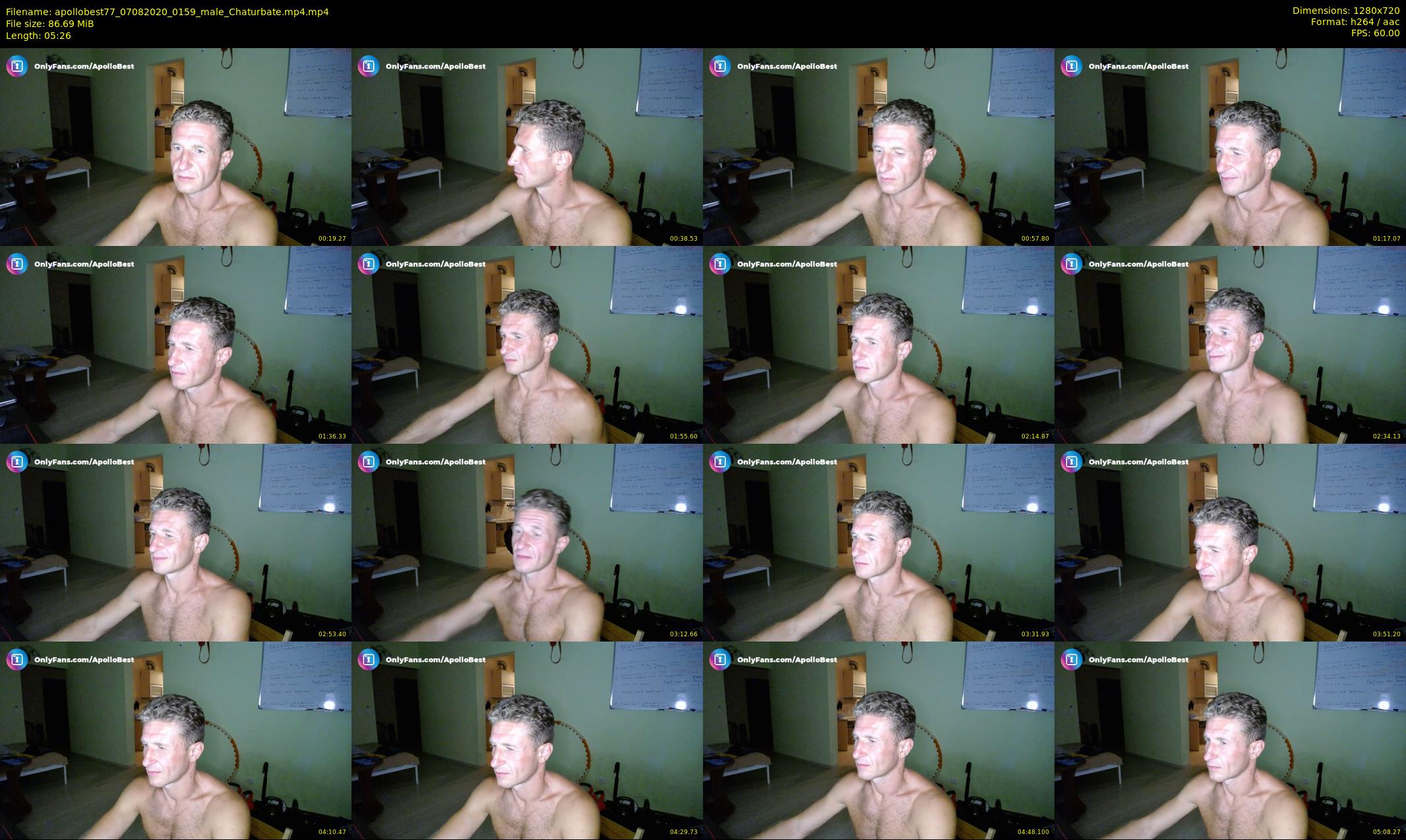 apollobest77 — 6 minute Chaturbate male cam show recording, 720p, Aug 7, 2020