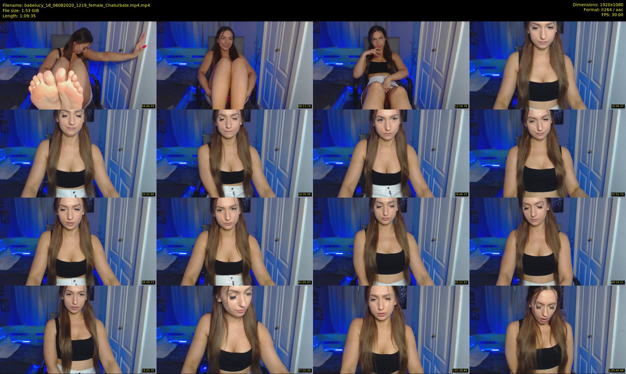 babelucy_18 — 70 minute Chaturbate female cam show recording, 1080p, Aug 6, 2020