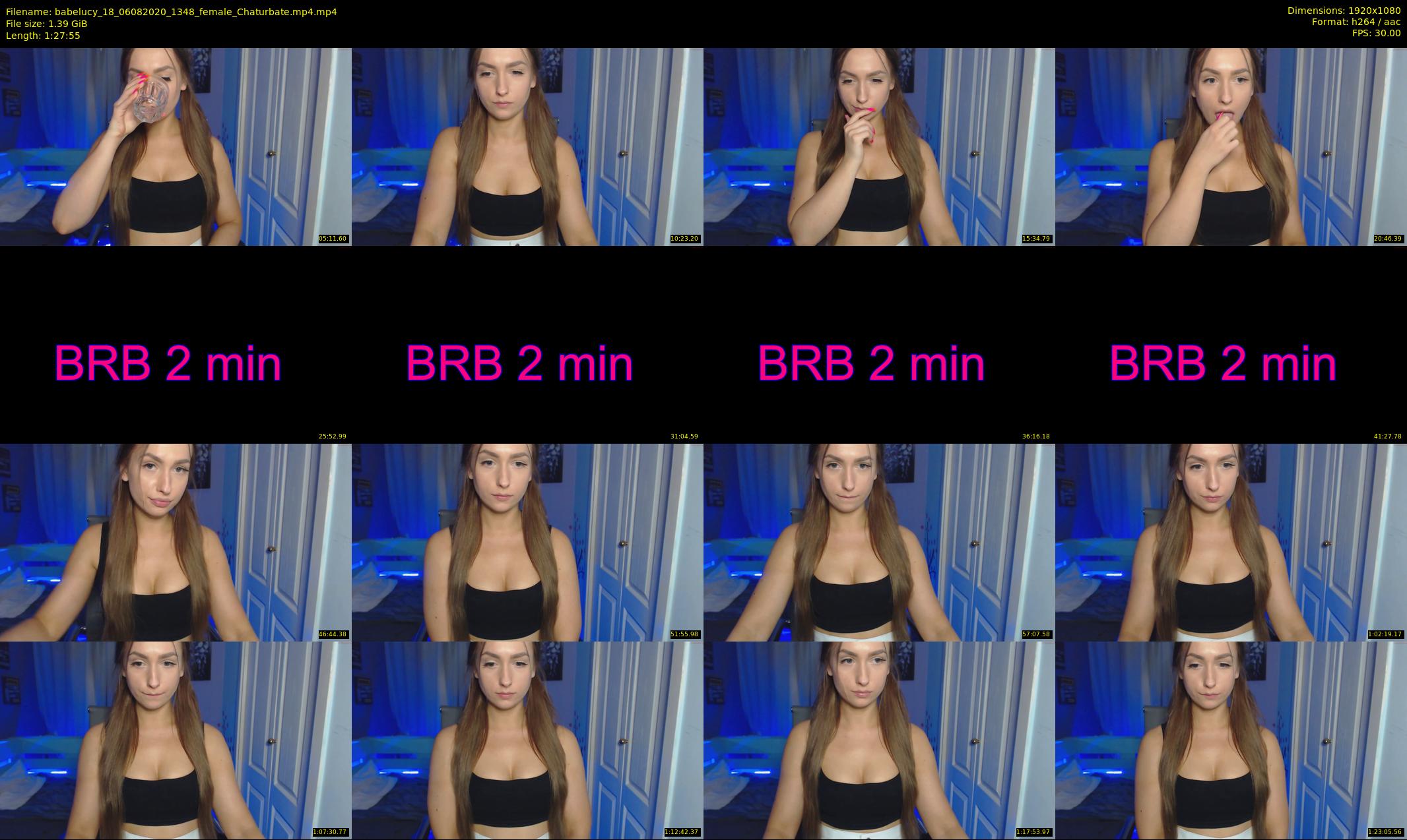 babelucy_18 — 88 minute Chaturbate female cam show recording, 1080p, Aug 6, 2020