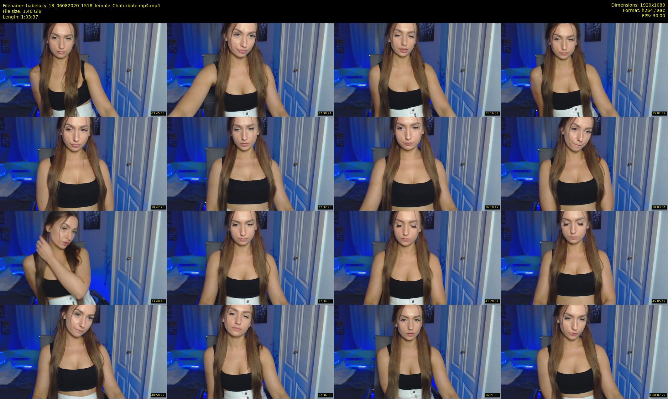 babelucy_18 — 64 minute Chaturbate female cam show recording, 1080p, Aug 6, 2020