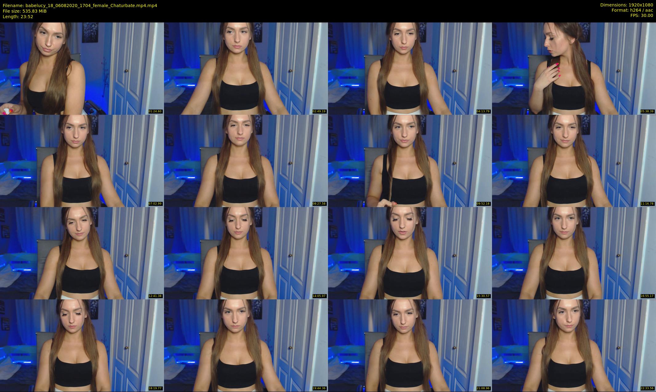 babelucy_18 — 24 minute Chaturbate female cam show recording, 1080p, Aug 6, 2020