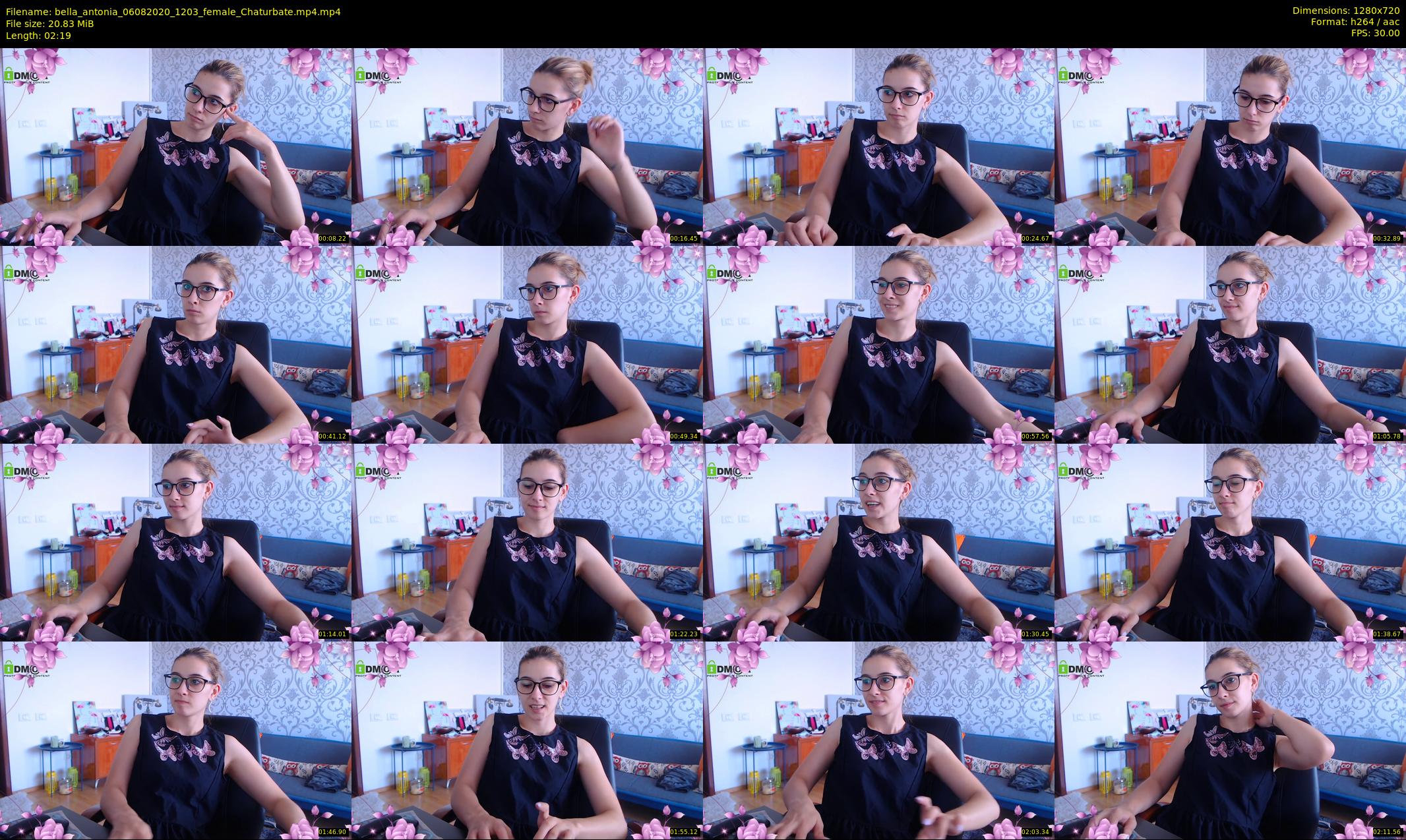 bella_antonia — 3 minute Chaturbate female cam show recording, 720p, Aug 6, 2020