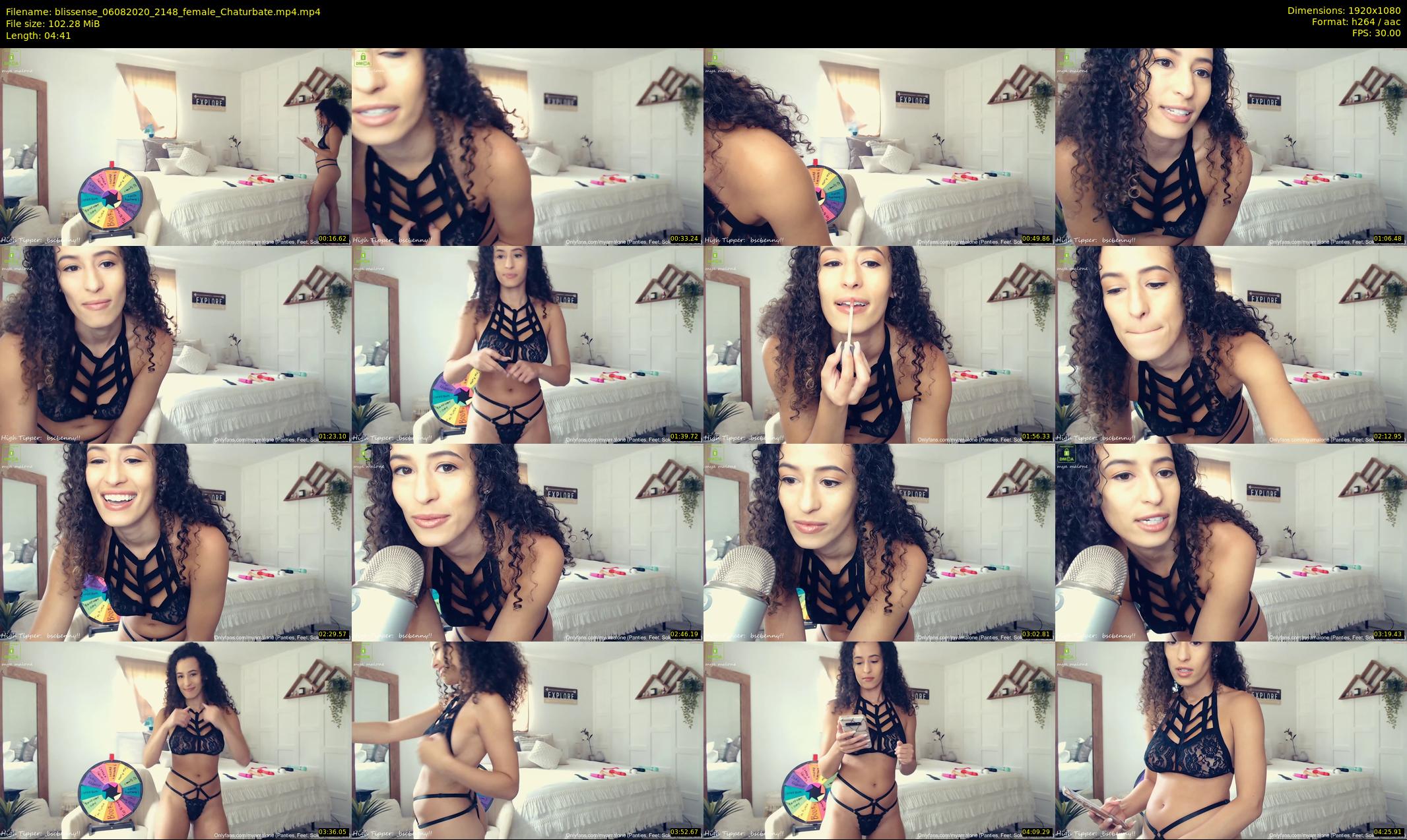 blissense — 5 minute Chaturbate female cam show recording, 1080p, Aug 6, 2020