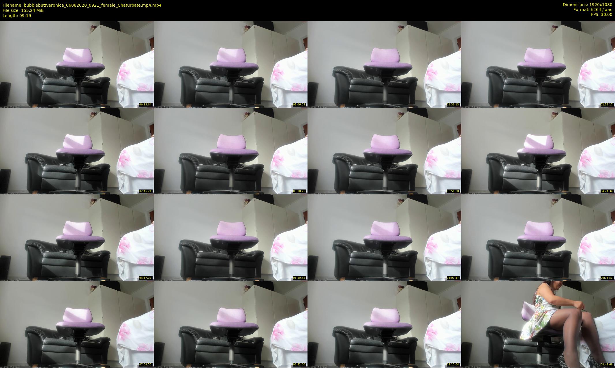 bubblebuttveronica — 10 minute Chaturbate female cam show recording, 1080p, Aug 6, 2020
