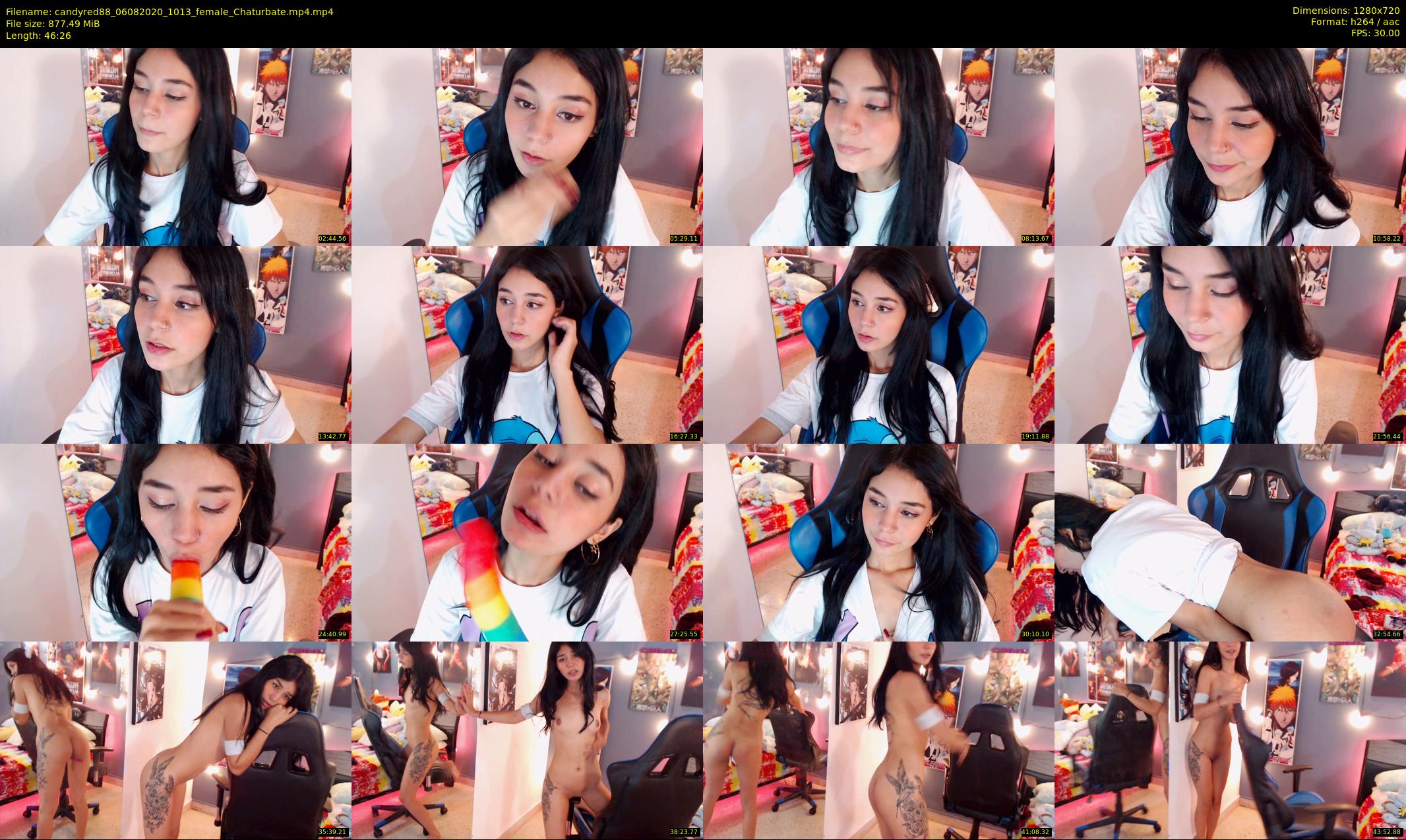 candyred88 — 47 minute Chaturbate female cam show recording, 720p, Aug 6, 2020