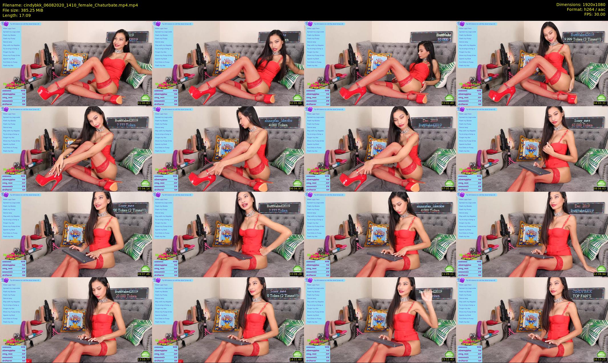 cindybkk — 18 minute Chaturbate female cam show recording, 1080p, Aug 6, 2020