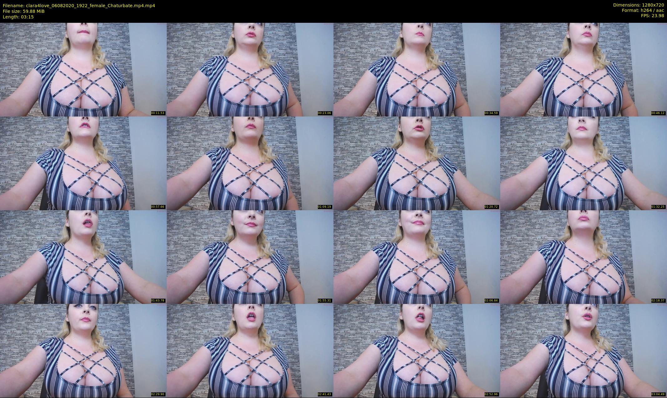 clara4love — 4 minute Chaturbate female cam show recording, 720p, Aug 6, 2020