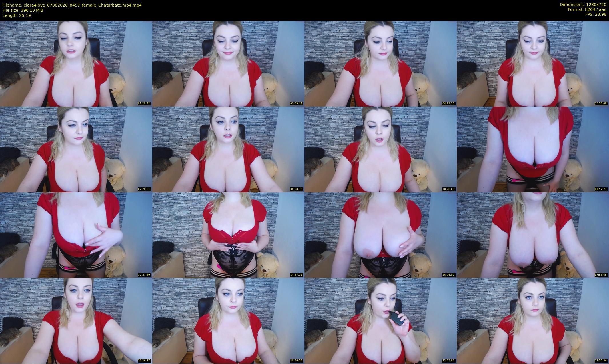 clara4love — 26 minute Chaturbate female cam show recording, 720p, Aug 7, 2020