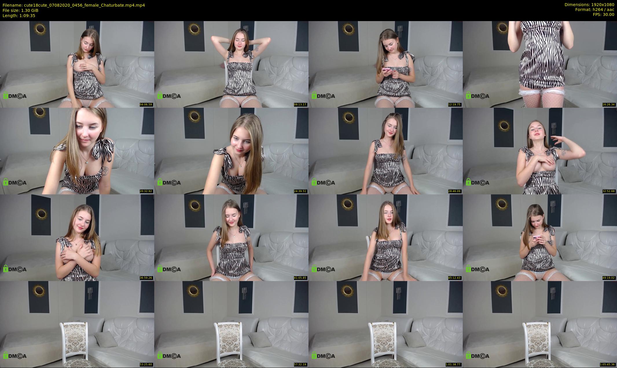 cute18cute — 70 minute Chaturbate female cam show recording, 1080p, Aug 7, 2020