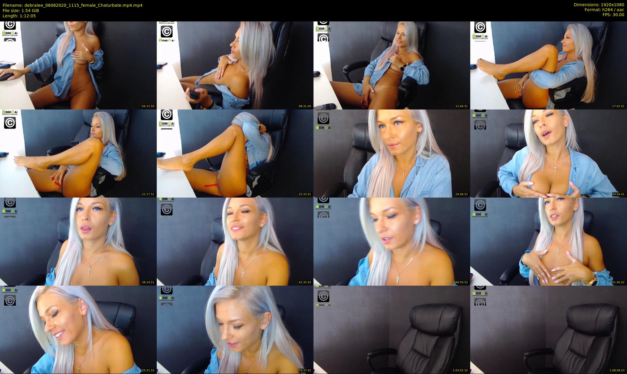 debralee — 73 minute Chaturbate female cam show recording, 1080p, Aug 6, 2020