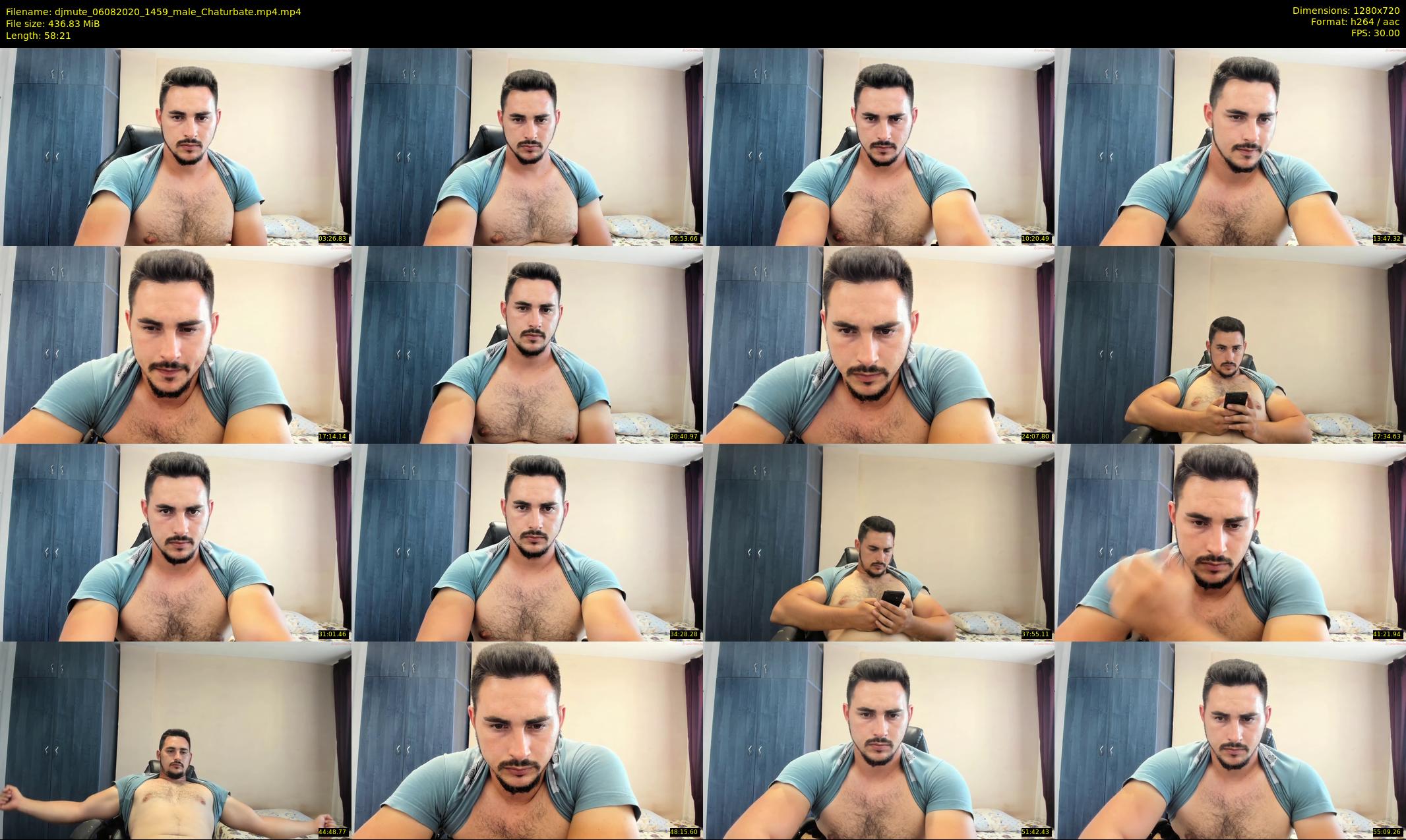 djmute — 59 minute Chaturbate male cam show recording, 720p, Aug 6, 2020
