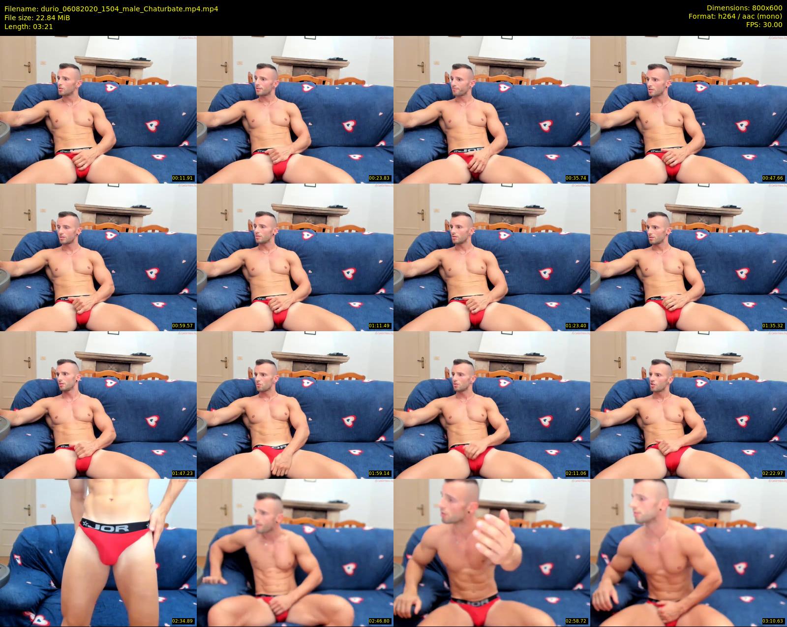 durio — 4 minute Chaturbate male cam show recording, 480p, Aug 6, 2020