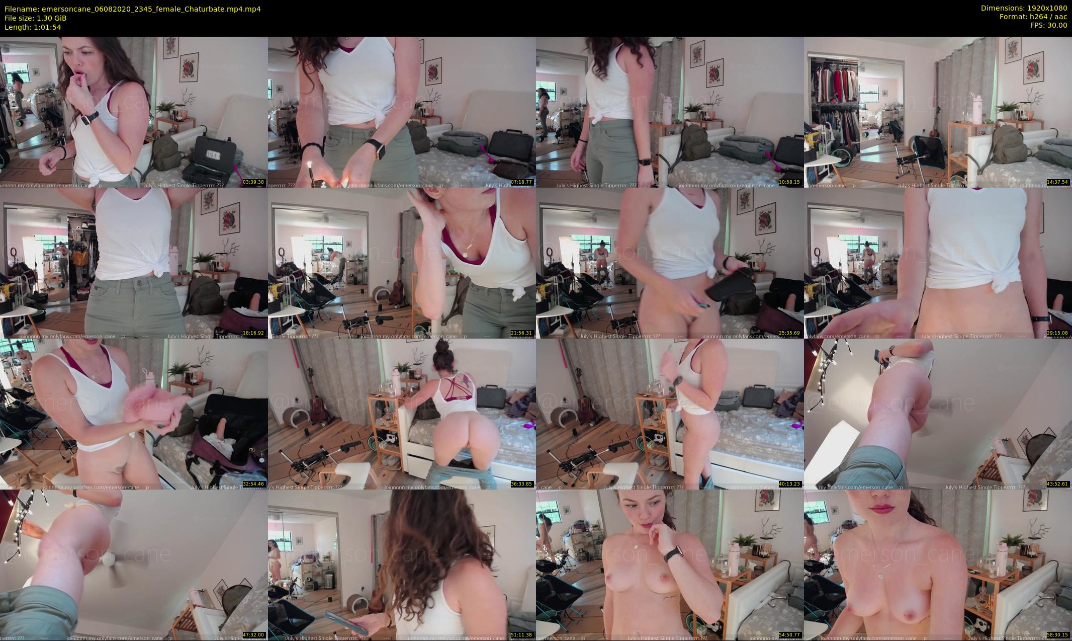 emersoncane — 62 minute Chaturbate female cam show recording, 1080p, Aug 6, 2020