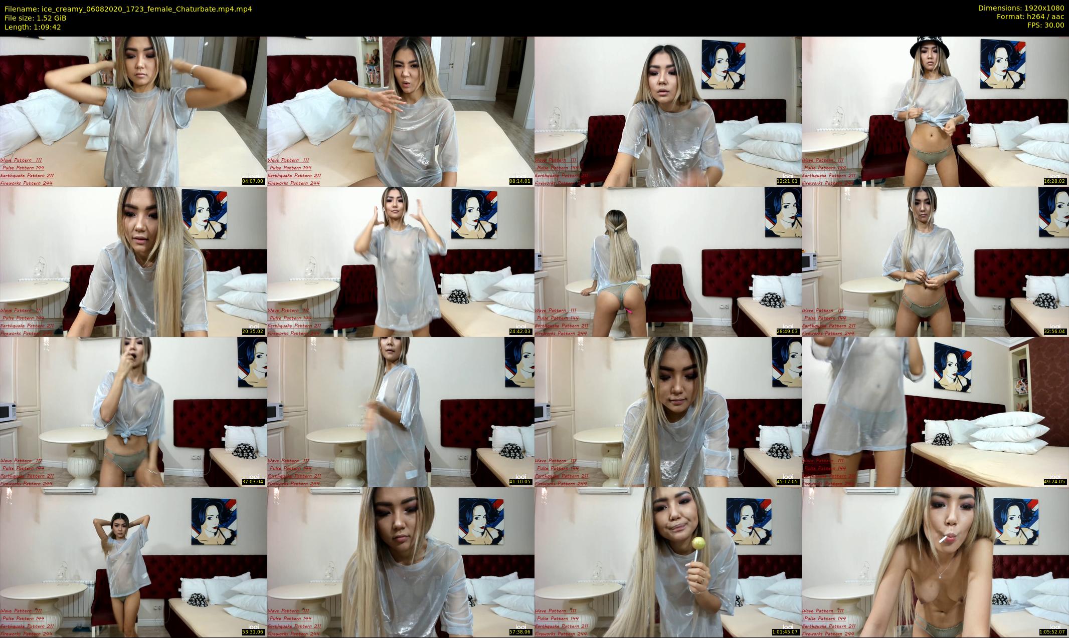 ice_creamy — 70 minute Chaturbate female cam show recording, 1080p, Aug 6, 2020