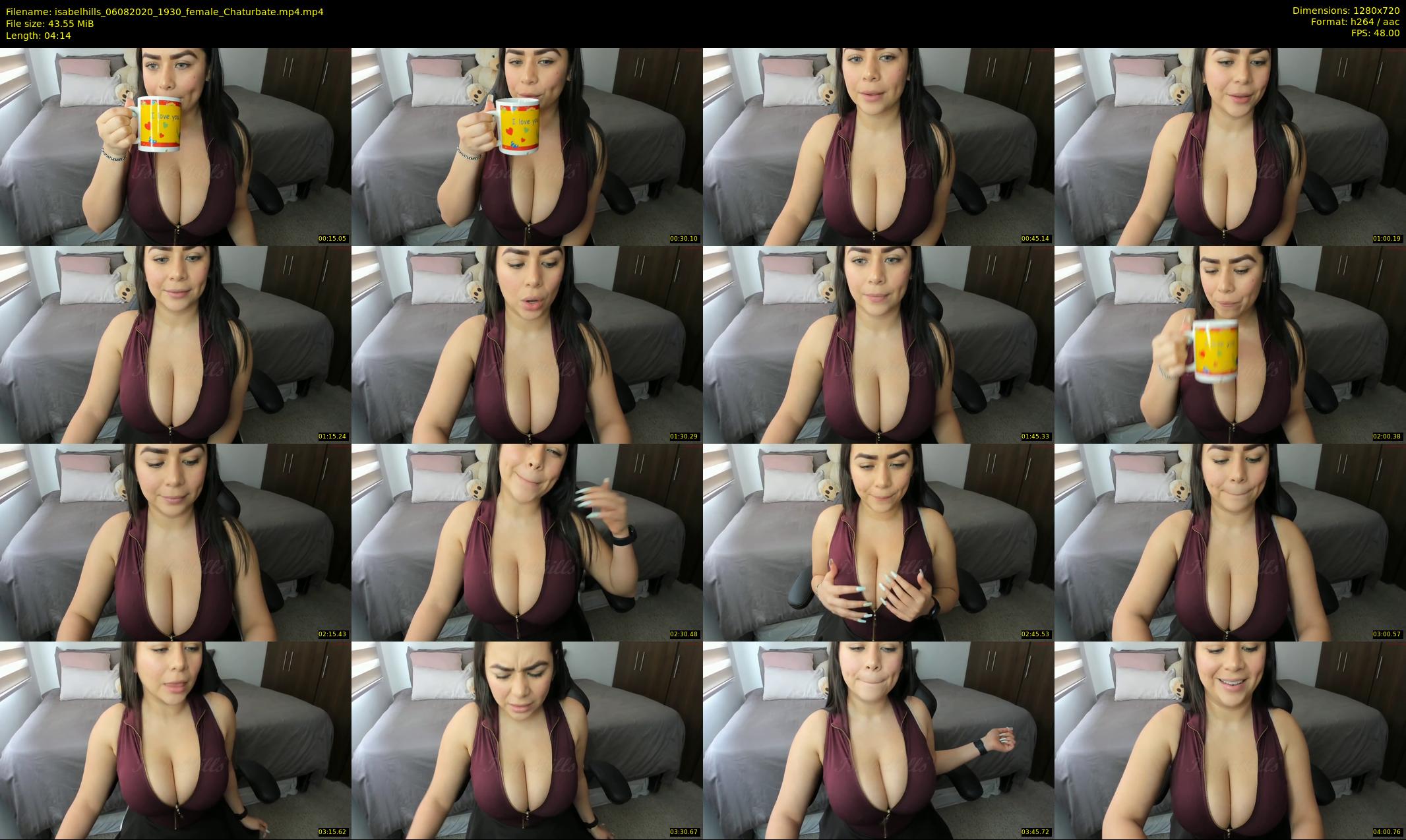 isabelhills — 5 minute Chaturbate female cam show recording, 720p, Aug 6, 2020