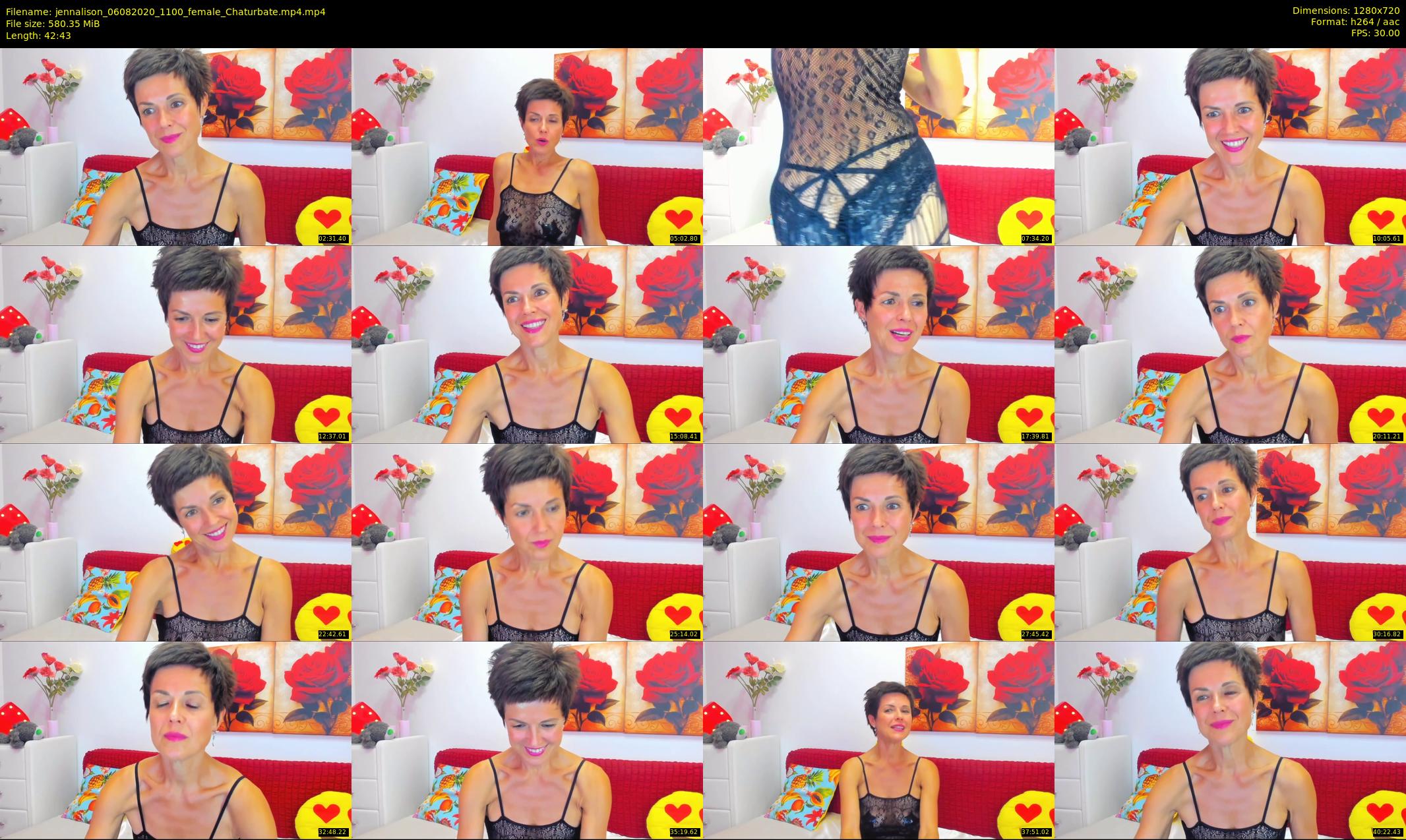 jennalison — 43 minute Chaturbate female cam show recording, 720p, Aug 6, 2020