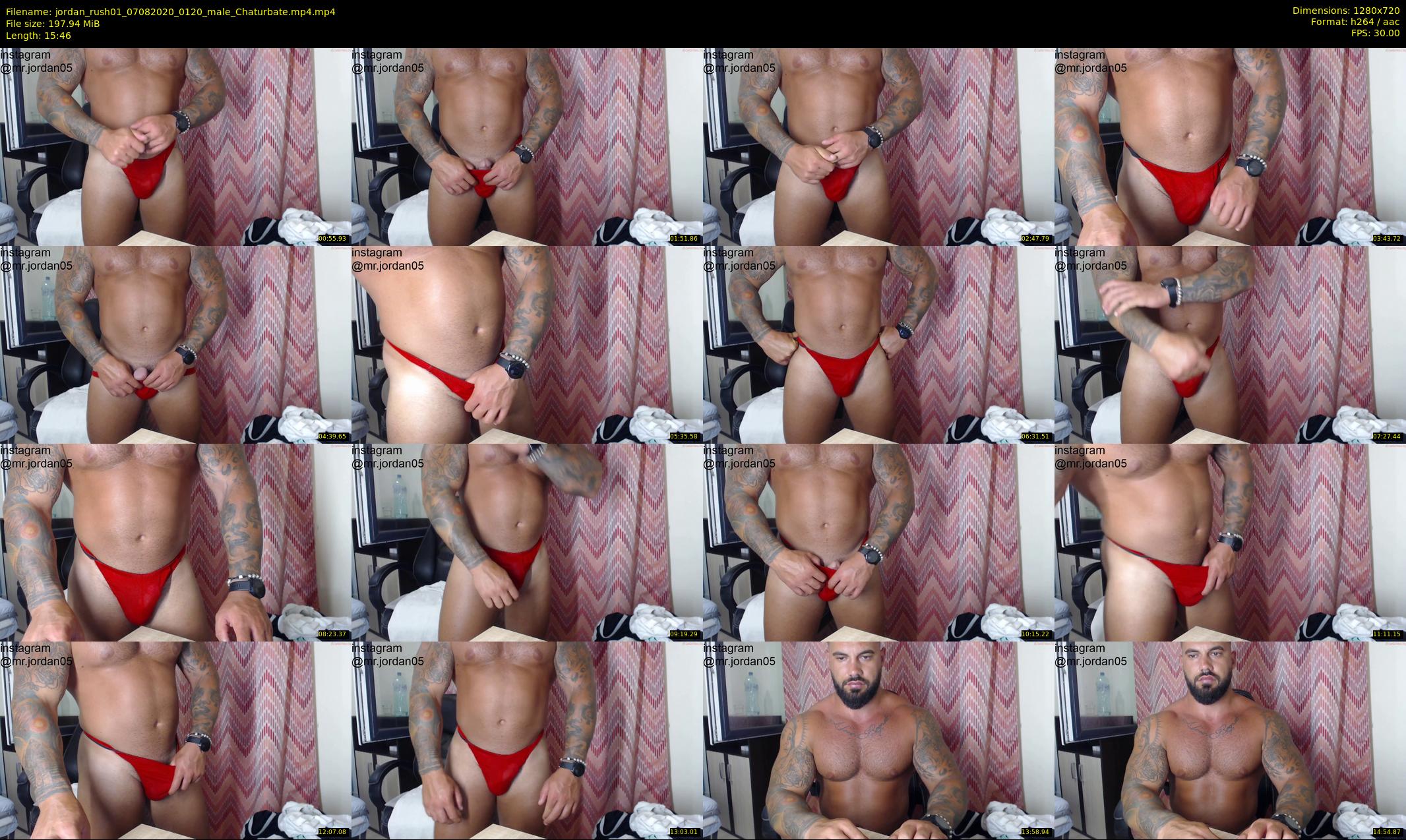 jordan_rush01 — 16 minute Chaturbate male cam show recording, 720p, Aug 7, 2020