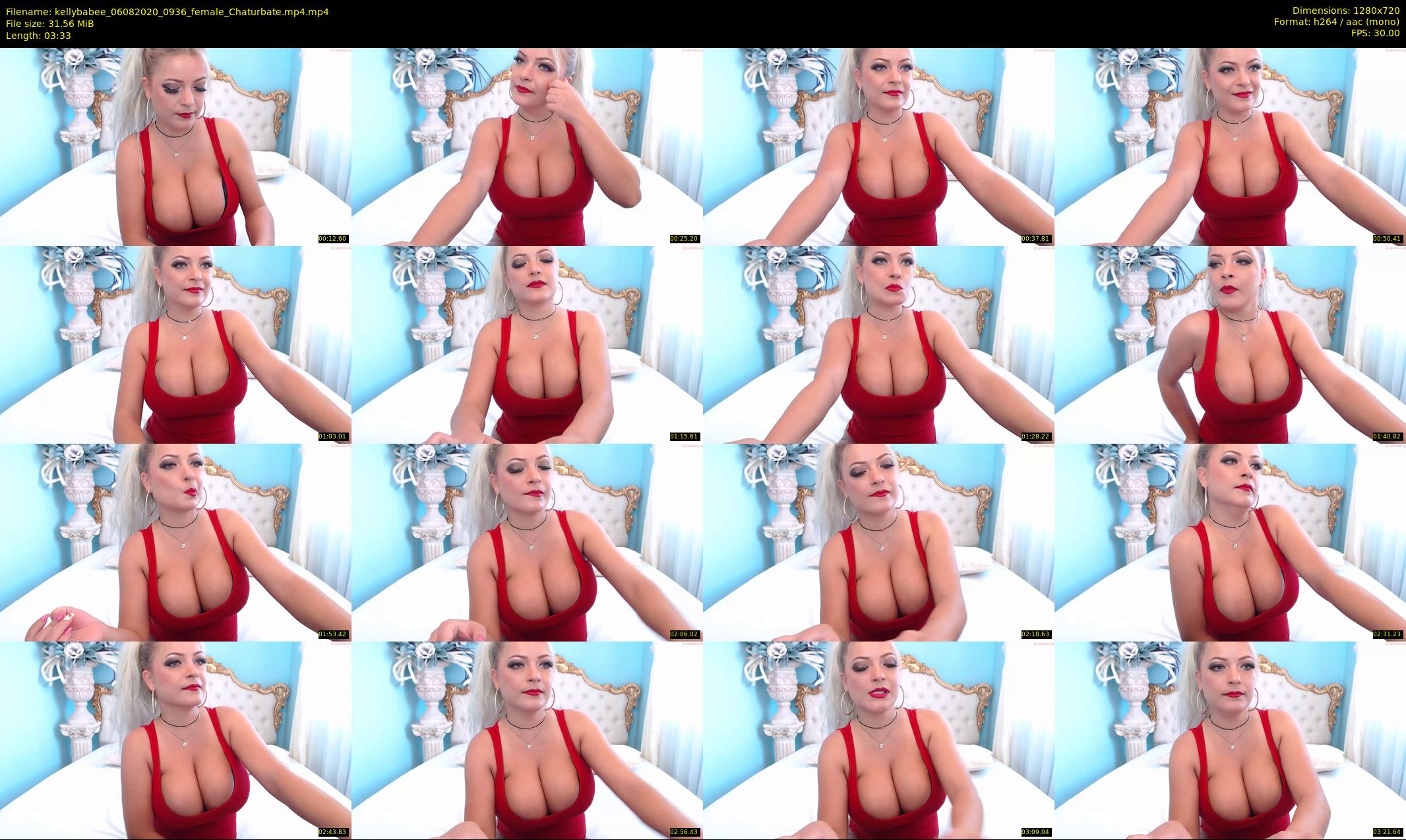 kellybabee — 4 minute Chaturbate female cam show recording, 720p, Aug 6, 2020