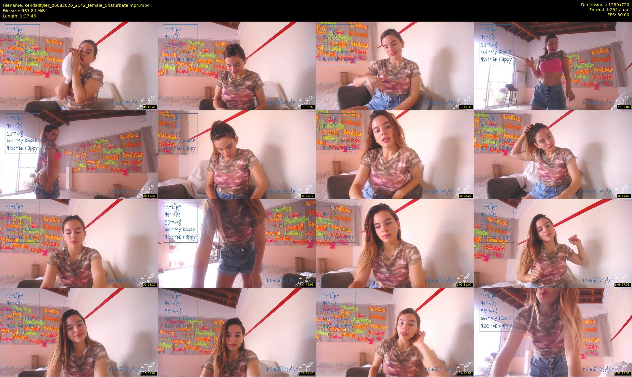 kendalltyler — 98 minute Chaturbate female cam show recording, 720p, Aug 6, 2020