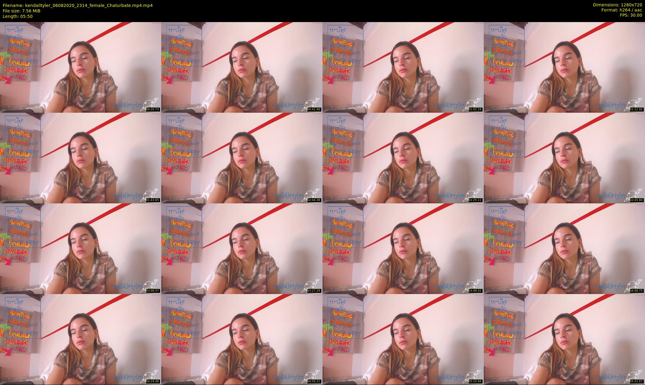 kendalltyler — 6 minute Chaturbate female cam show recording, 720p, Aug 6, 2020