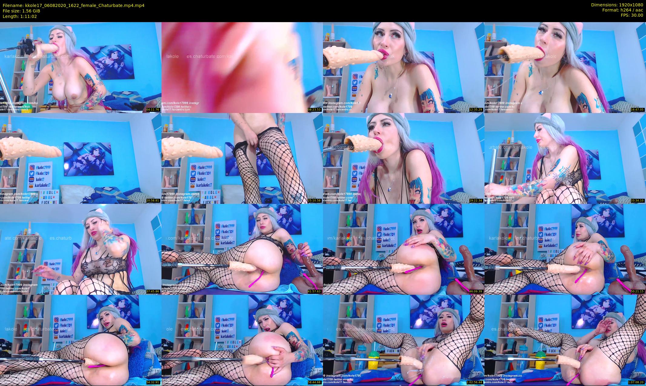 kkole17 — 72 minute Chaturbate female cam show recording, 1080p, Aug 6, 2020