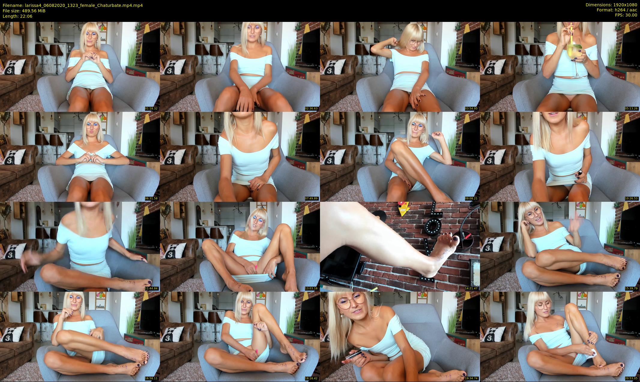 larissa4 — 23 minute Chaturbate female cam show recording, 1080p, Aug 6, 2020