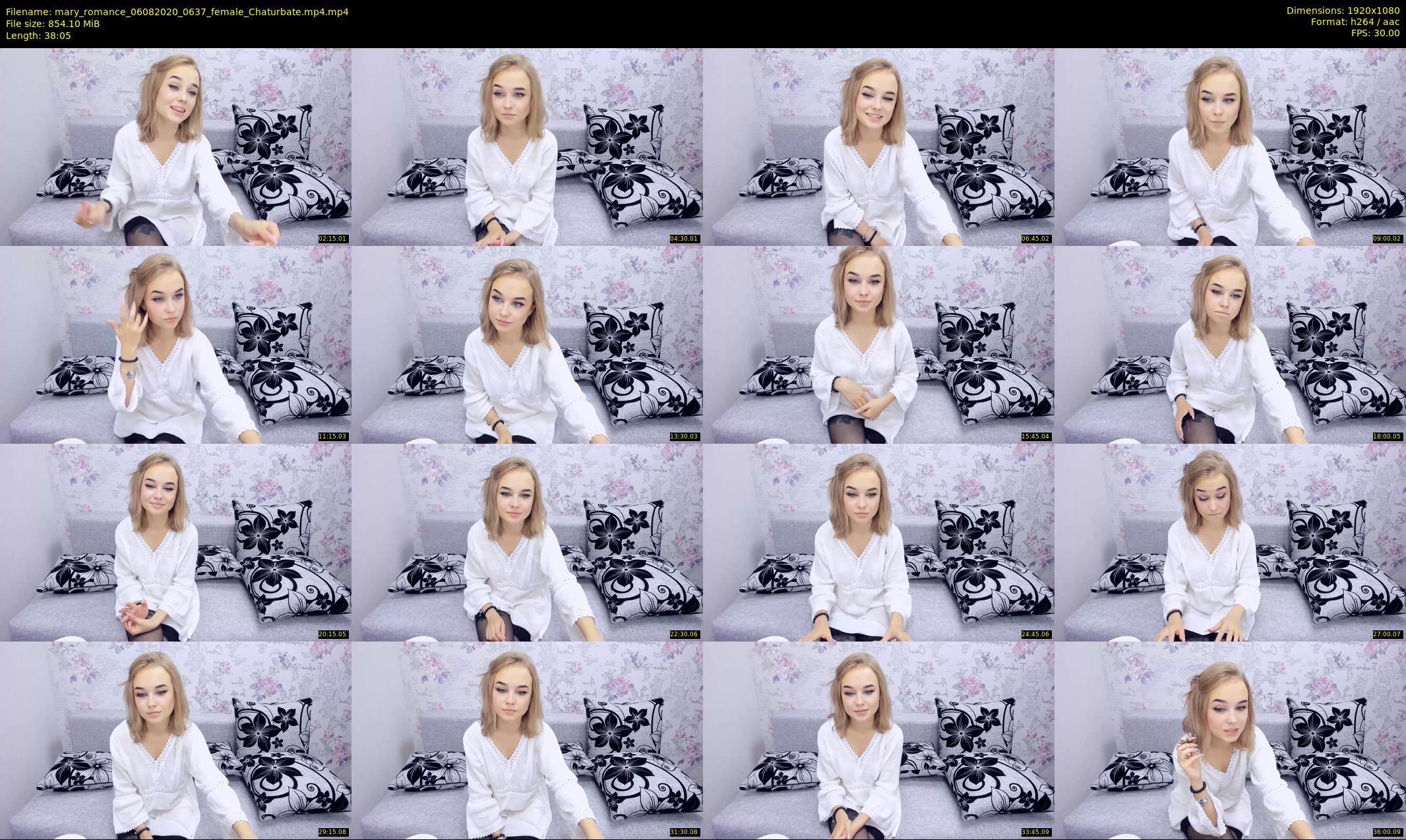 mary_romance — 39 minute Chaturbate female cam show recording, 1080p, Aug 6, 2020