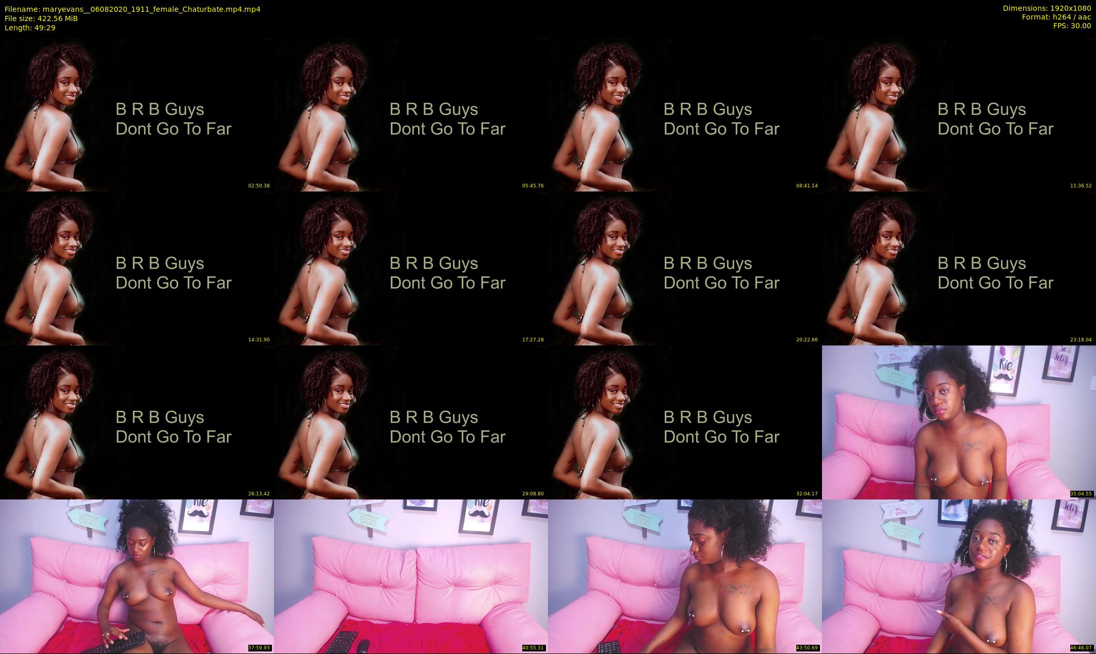 maryevans_ — 50 minute Chaturbate female cam show recording, 1080p, Aug 6, 2020