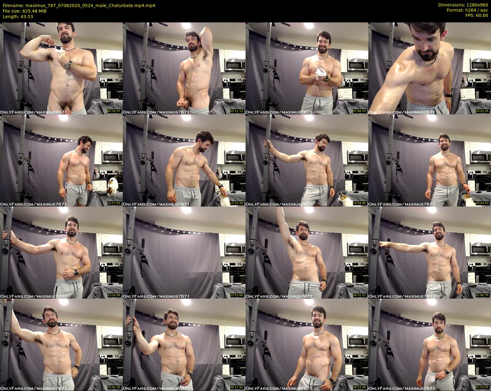 maximus_787 — 44 minute Chaturbate male cam show recording, 720p, Aug 7, 2020