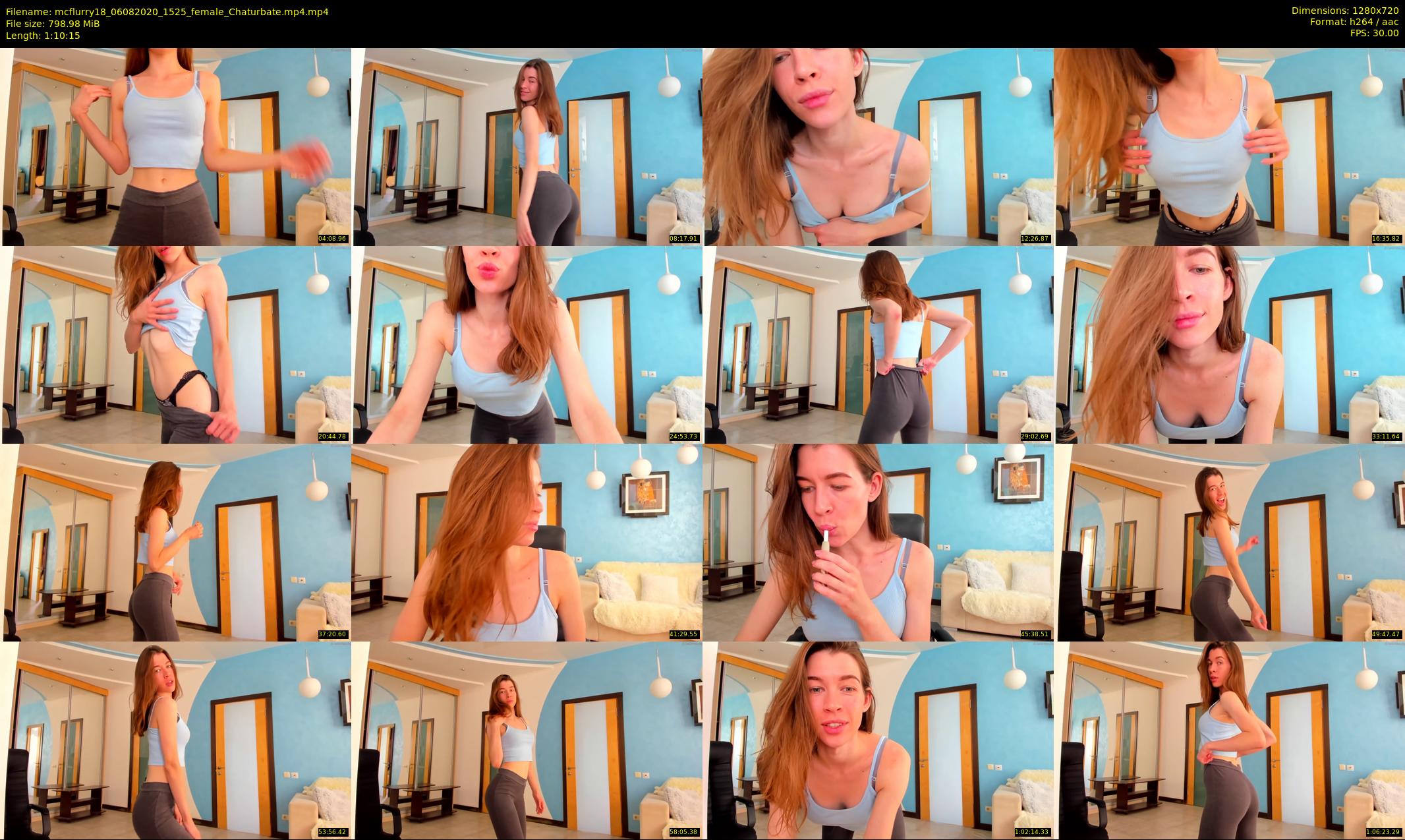 mcflurry18 — 71 minute Chaturbate female cam show recording, 720p, Aug 6, 2020