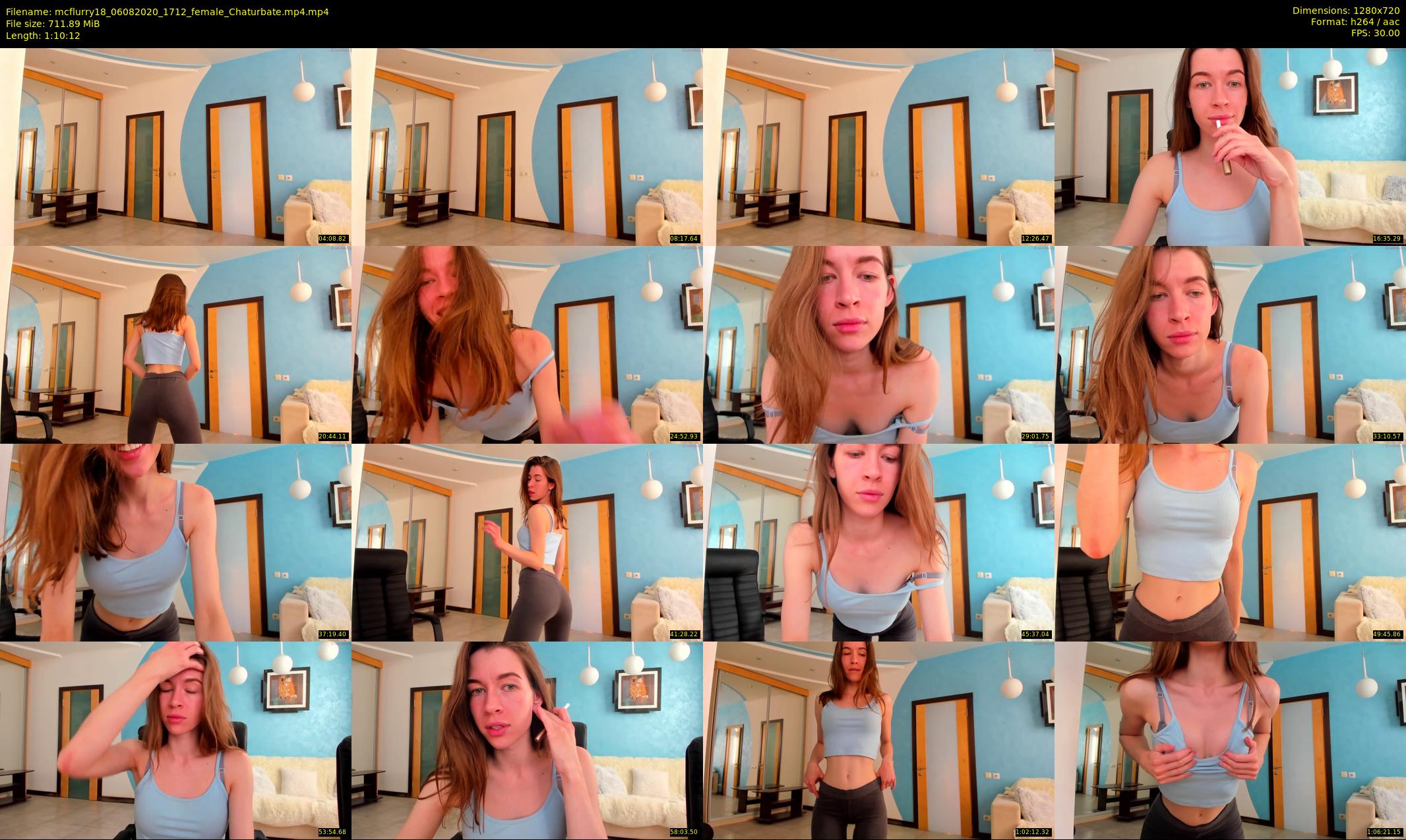 mcflurry18 — 71 minute Chaturbate female cam show recording, 720p, Aug 6, 2020