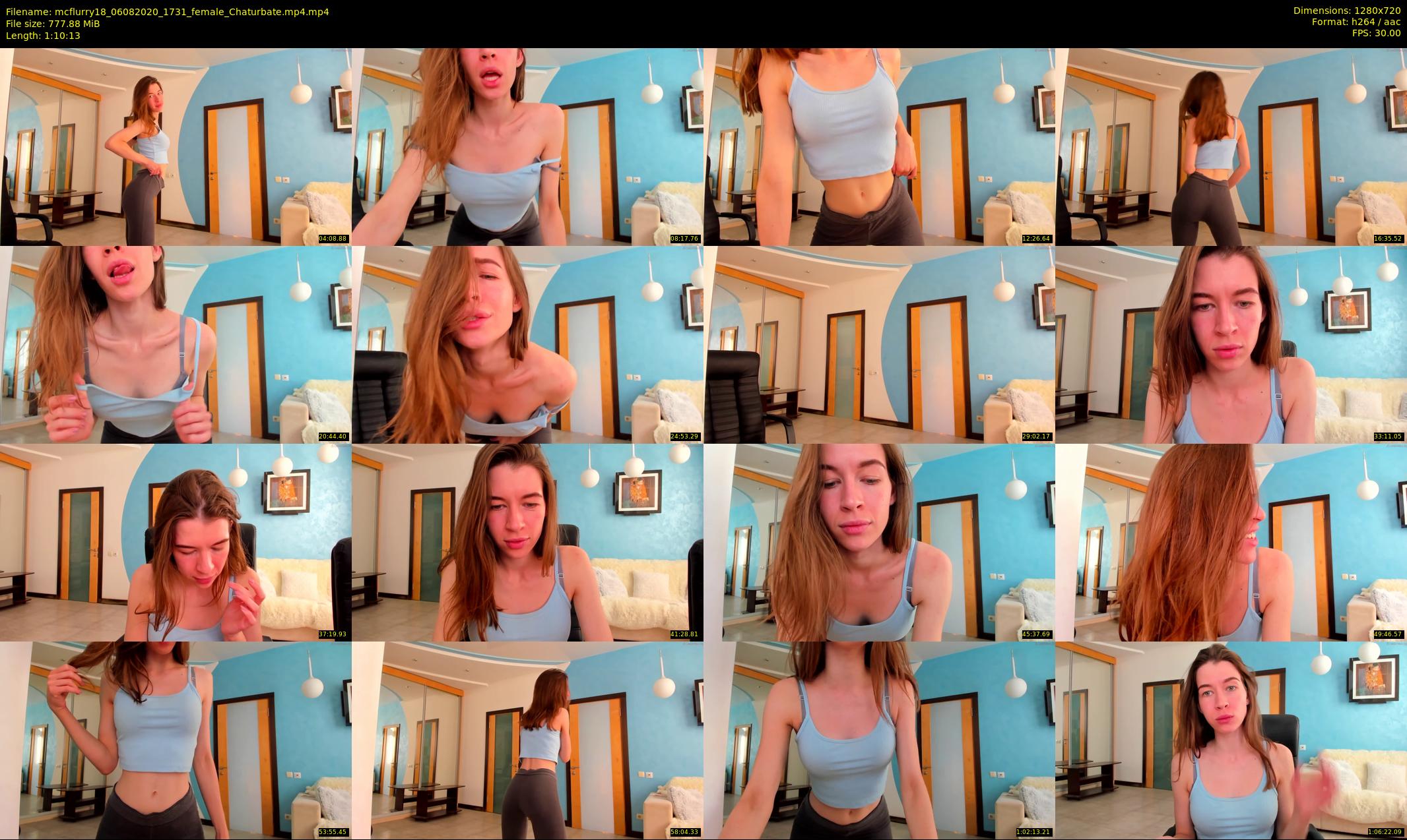 mcflurry18 — 71 minute Chaturbate female cam show recording, 720p, Aug 6, 2020